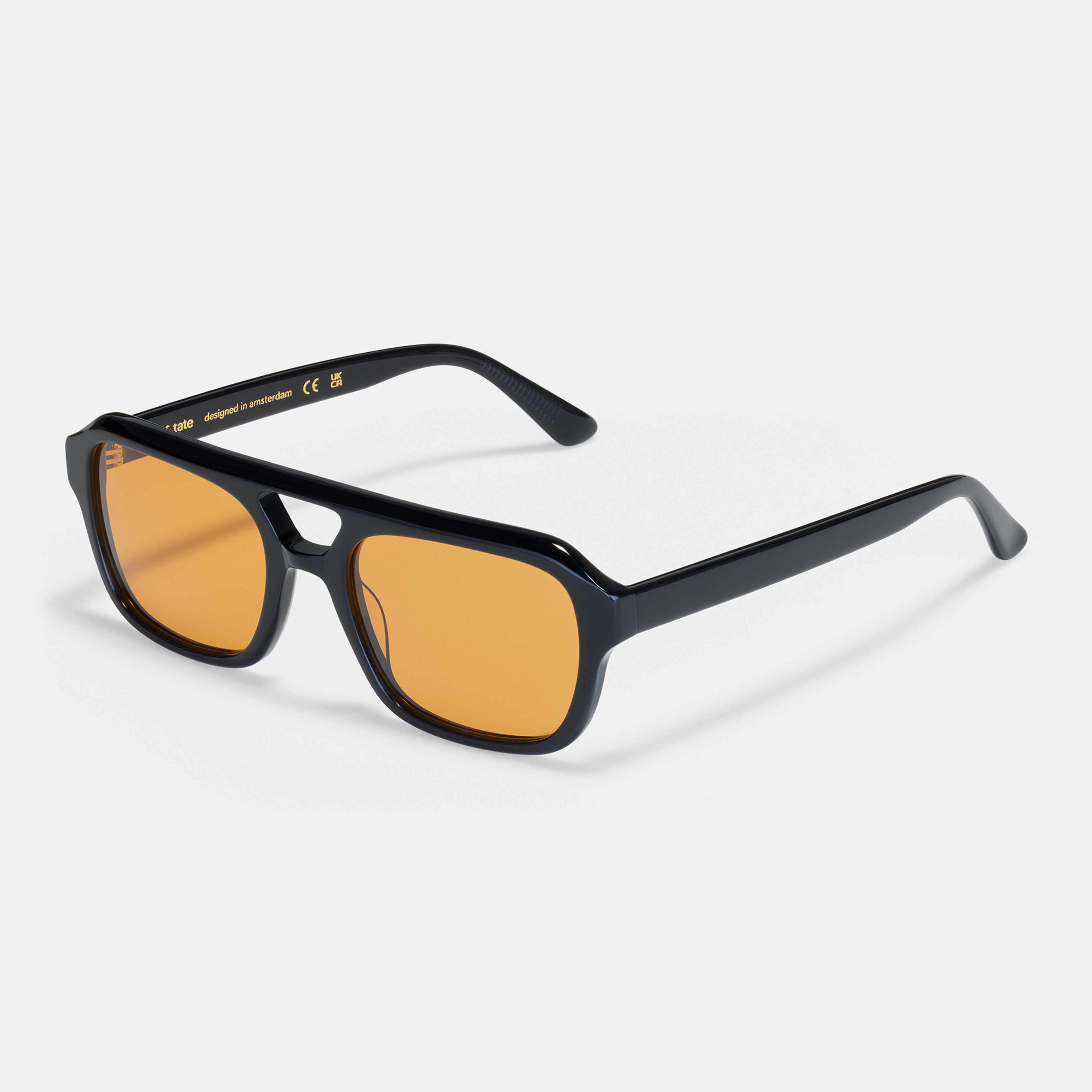 Ace & Tate Sunglasses | Square Acetate in Black