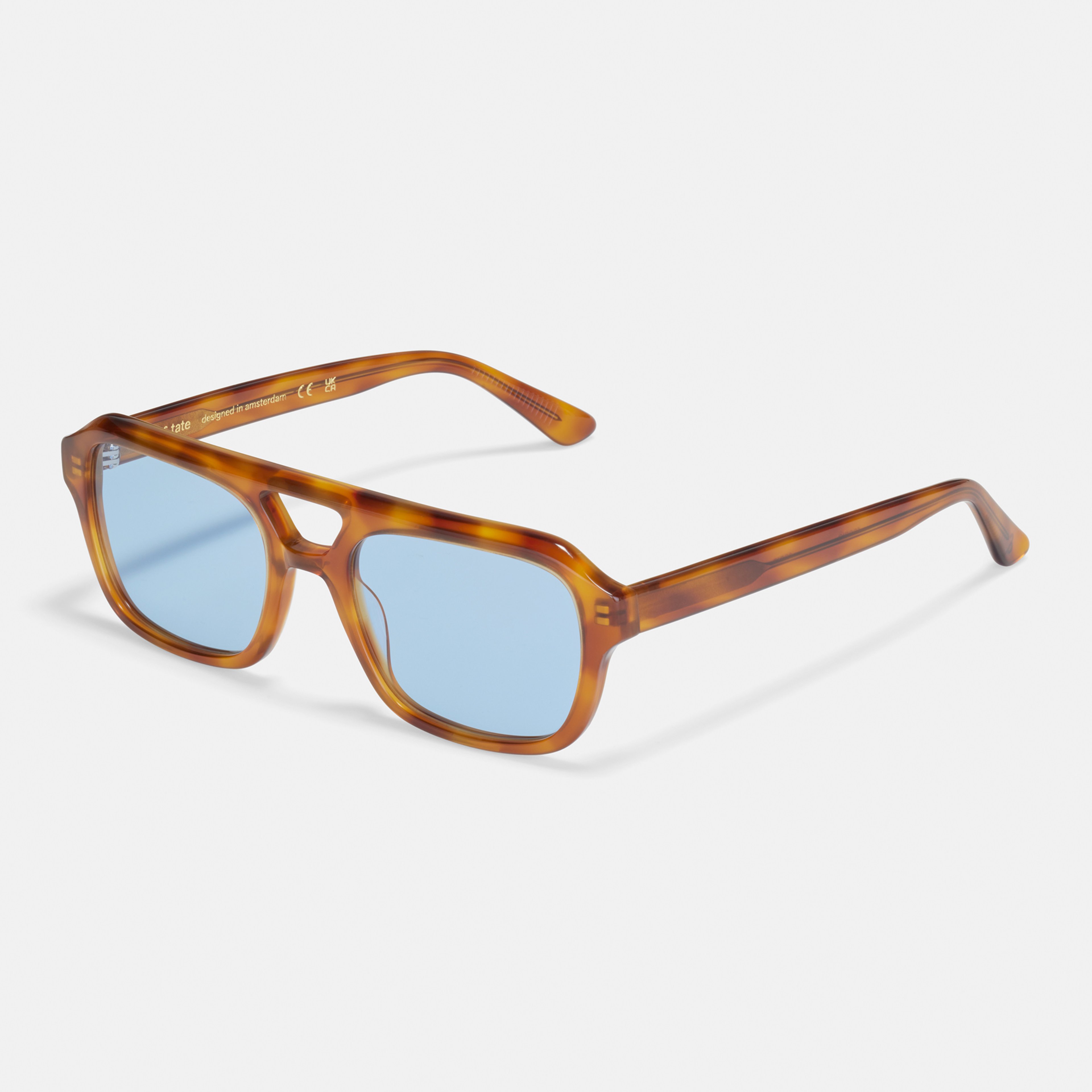 Ace & Tate Sunglasses | Square Acetate in Brown