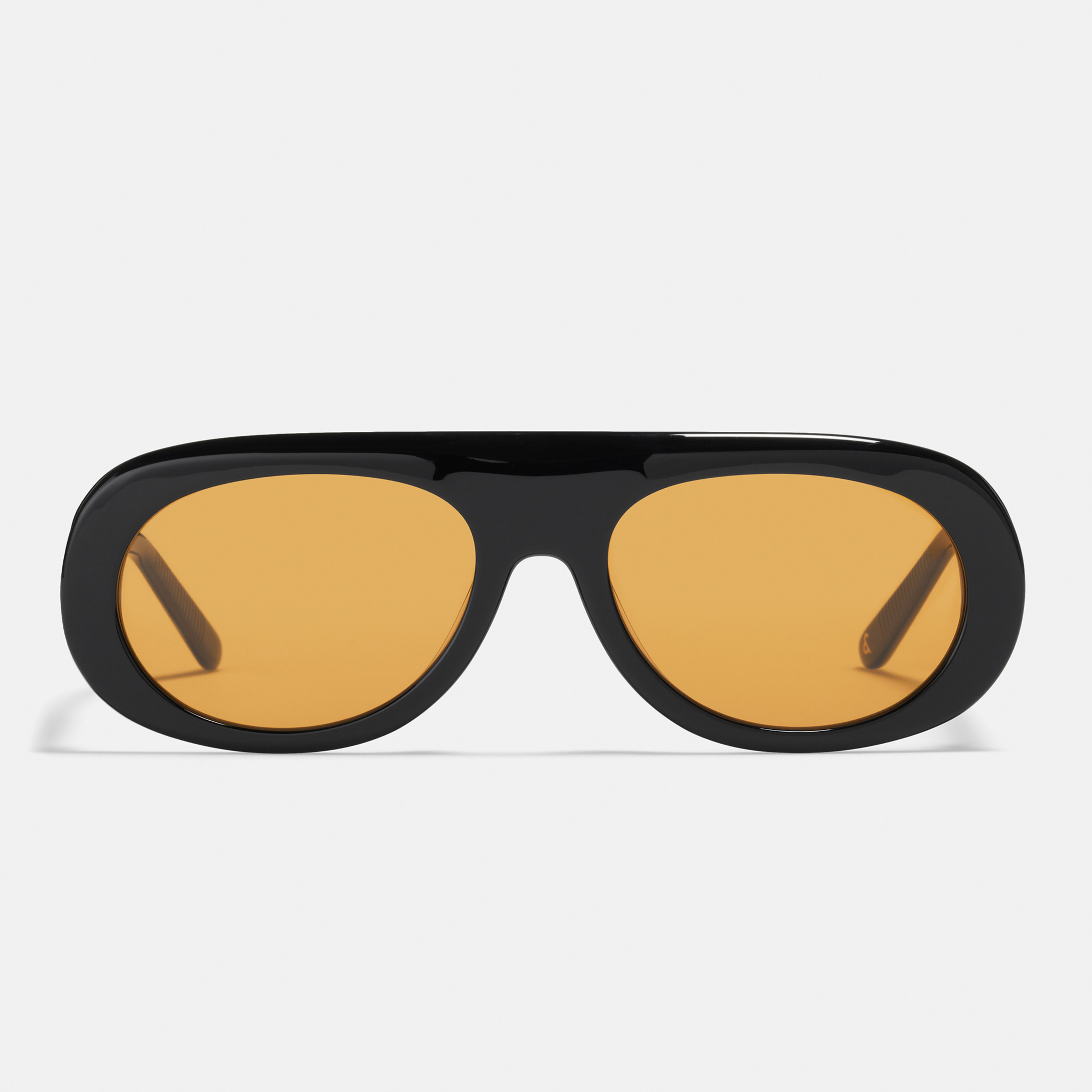 Ace & Tate Sunglasses | Round Acetate in Black