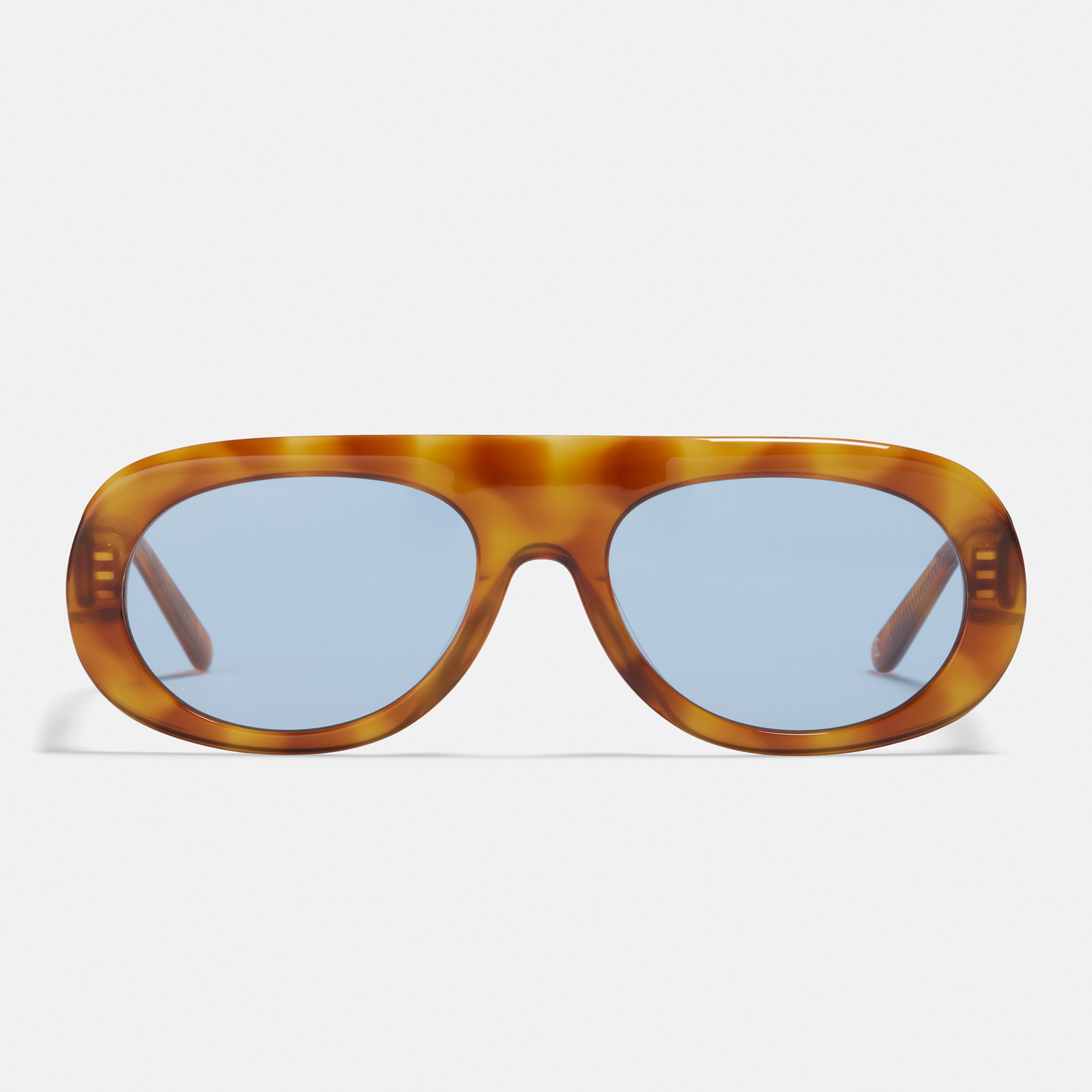 Ace & Tate Sunglasses | Round Acetate in Brown