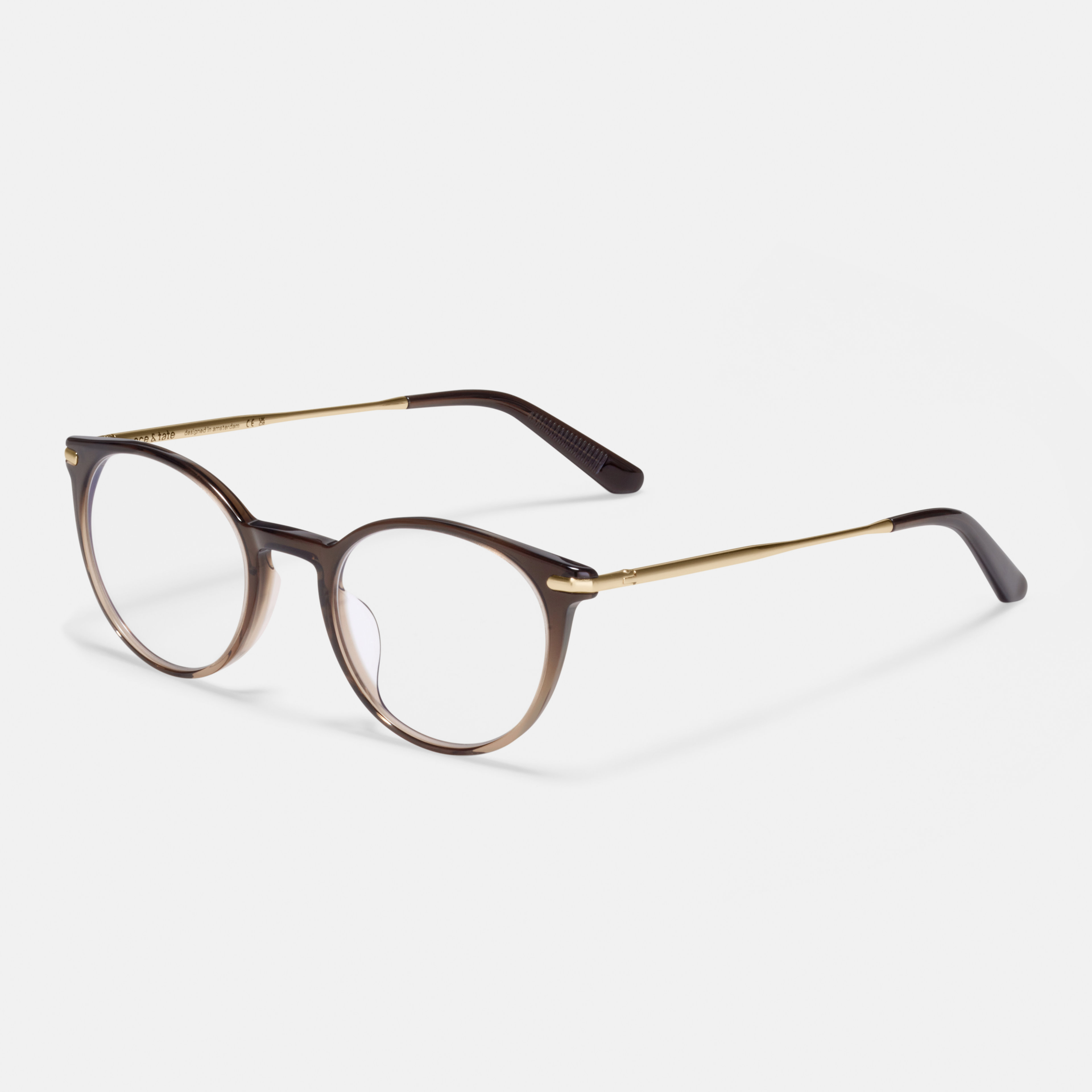 Ace & Tate Glasses |  Metal in Brown