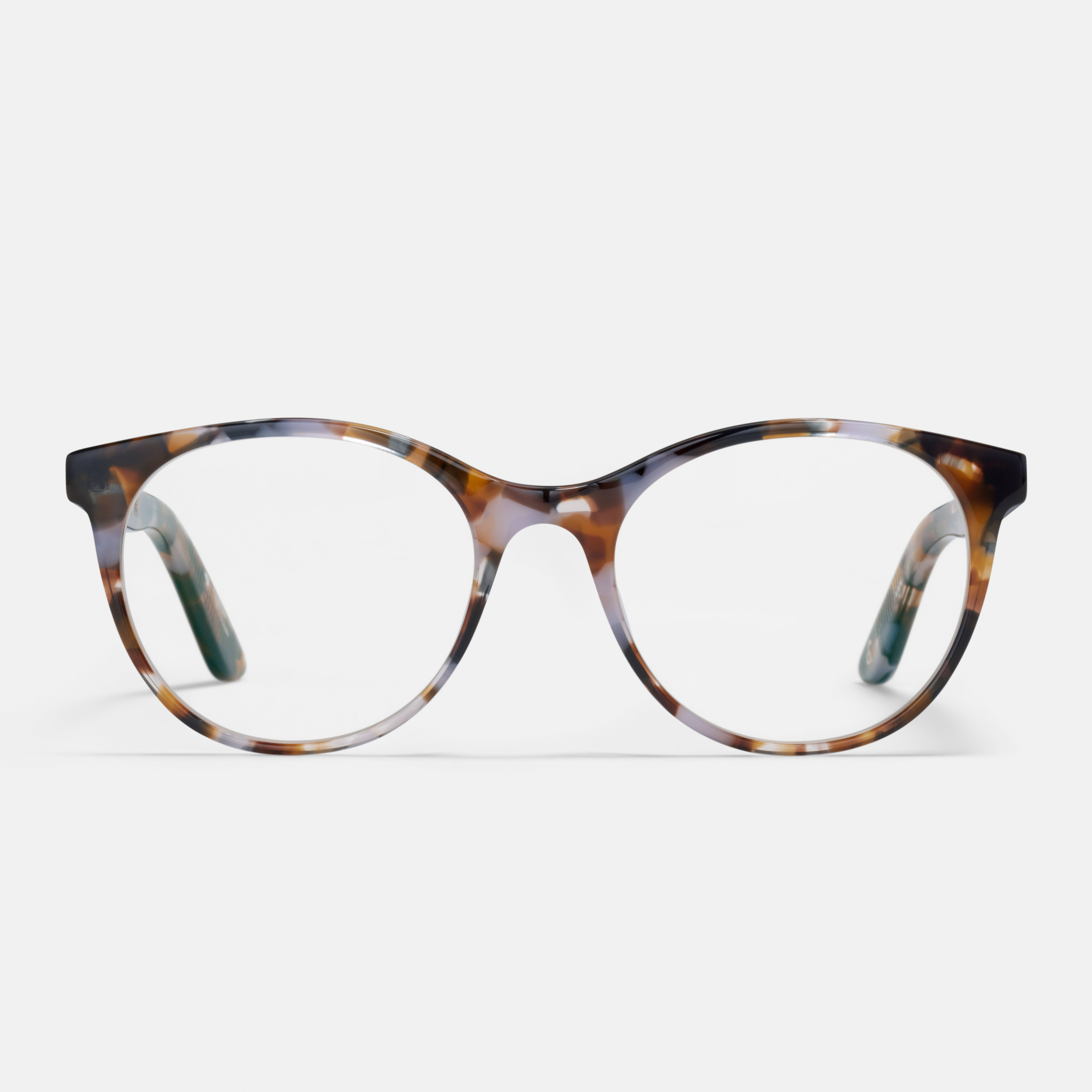 Ace & Tate Glasses | Oval Acetate in Brown, Orange, Purple