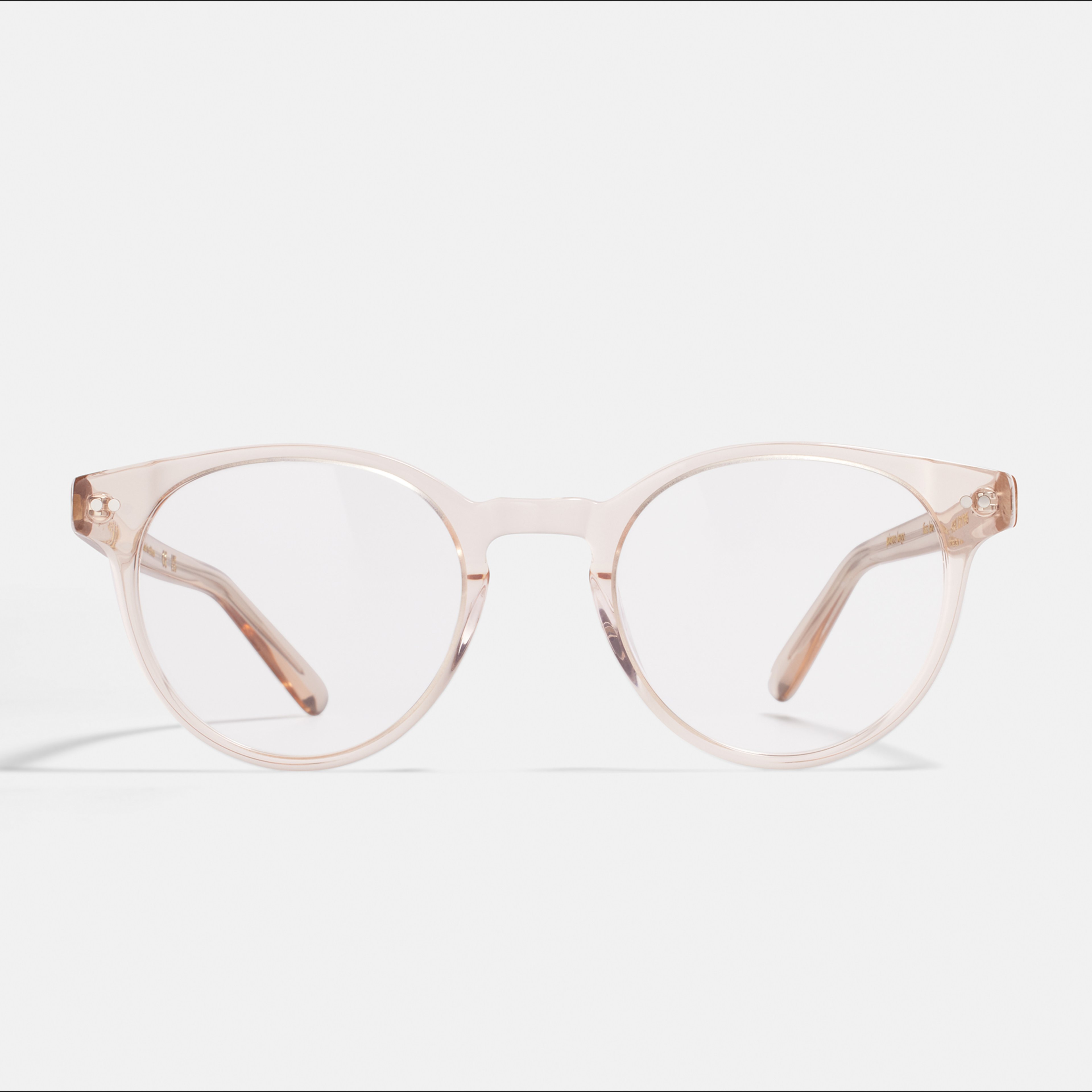 Ace & Tate Glasses | Round Acetate in Clear