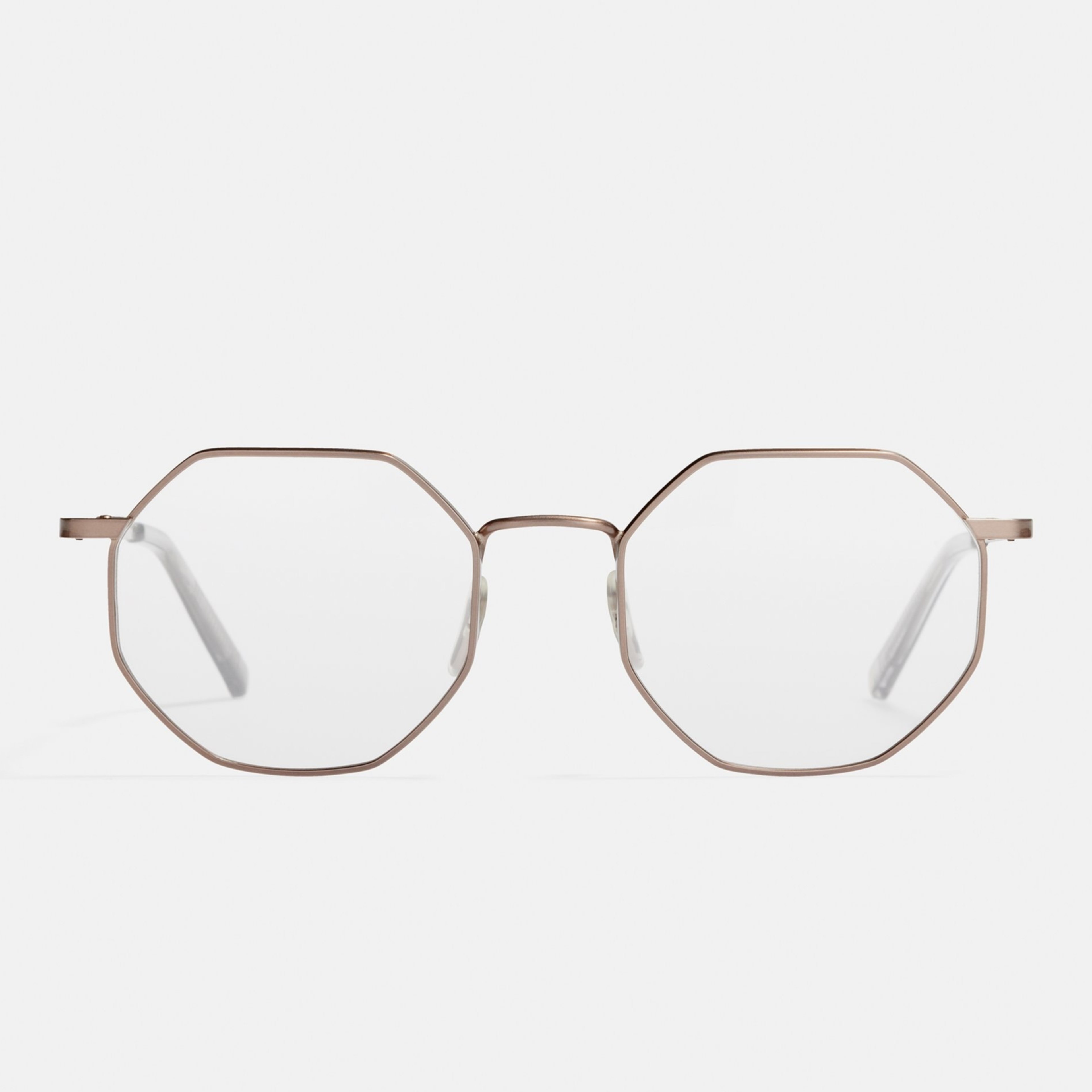 Ace & Tate Glasses | Hexagonal Metal in Grey