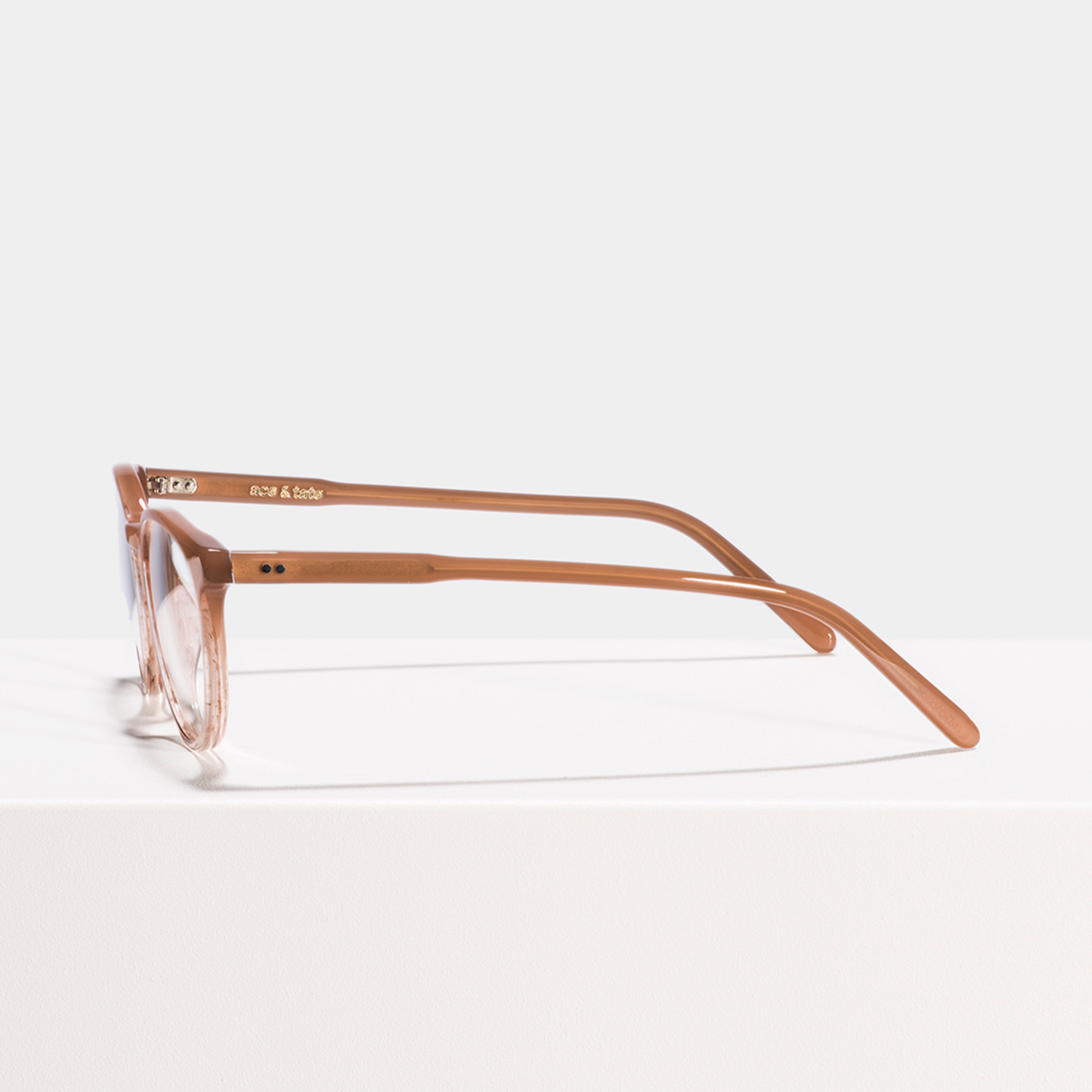 Ace & Tate Optiques | Oval Acétate in Beige, Rose