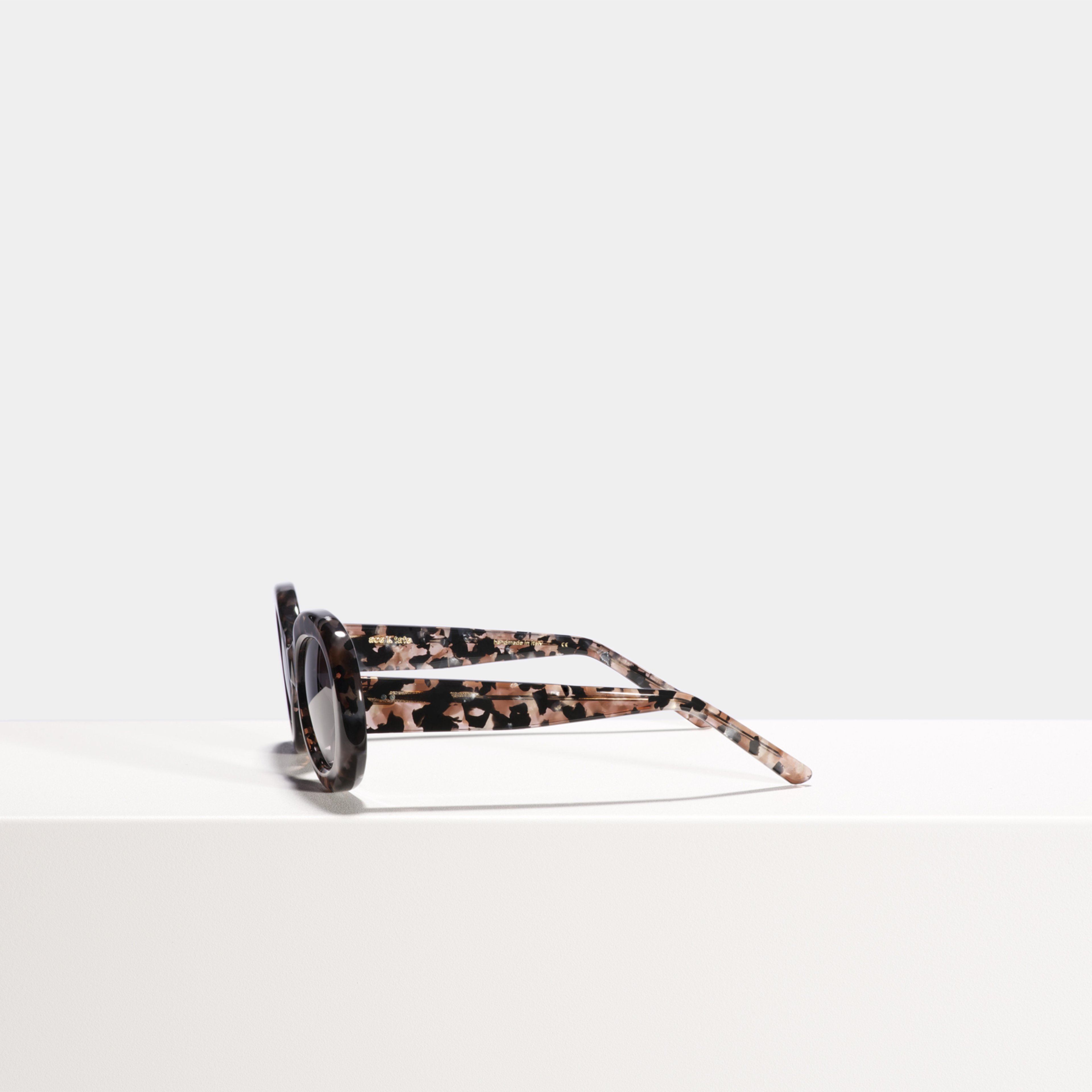 Ace & Tate Sunglasses | oval Acetate in Brown, Pink