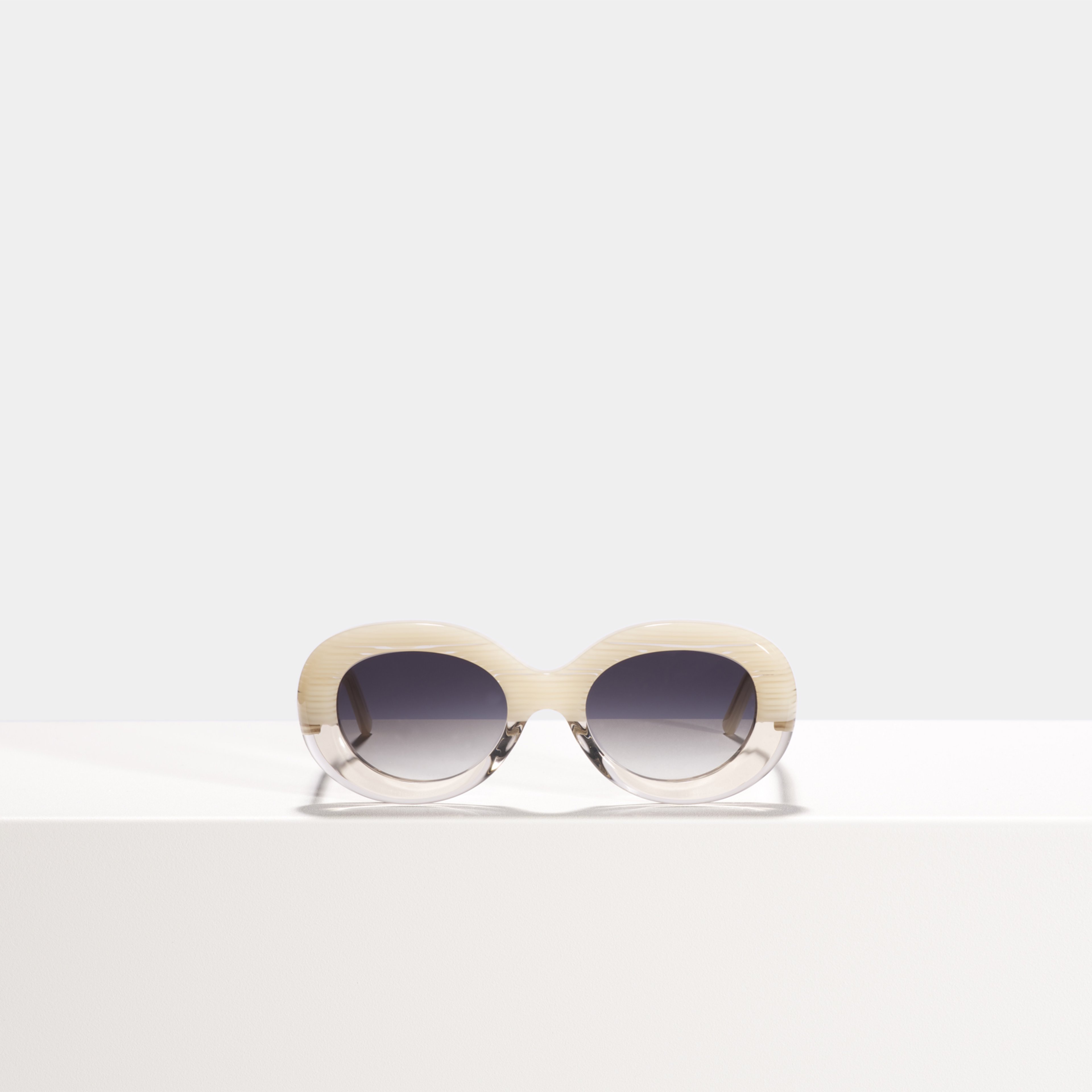 Ace & Tate Sunglasses | oval Acetate in Beige