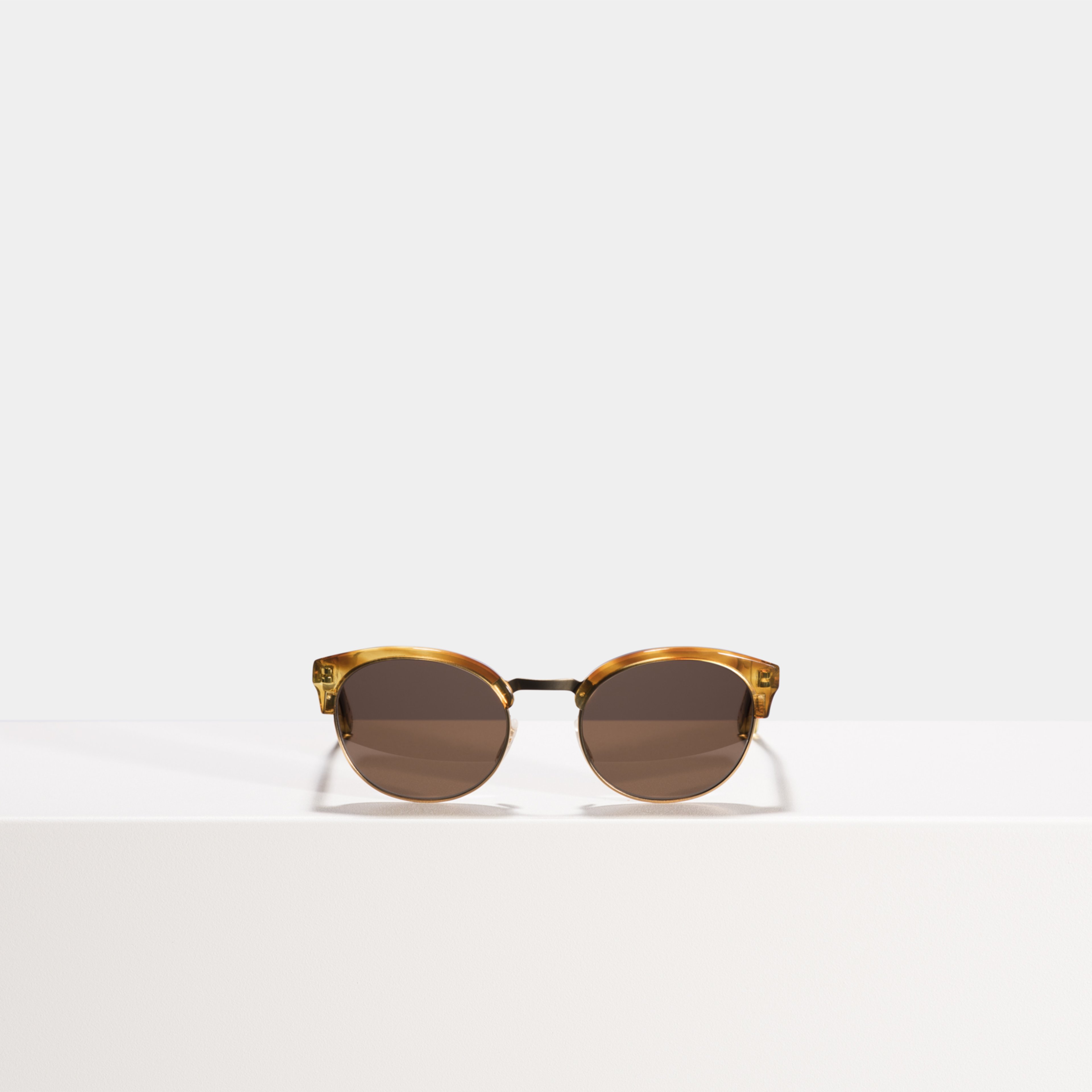 Ace & Tate Sunglasses | Round Combi in Brown, Orange