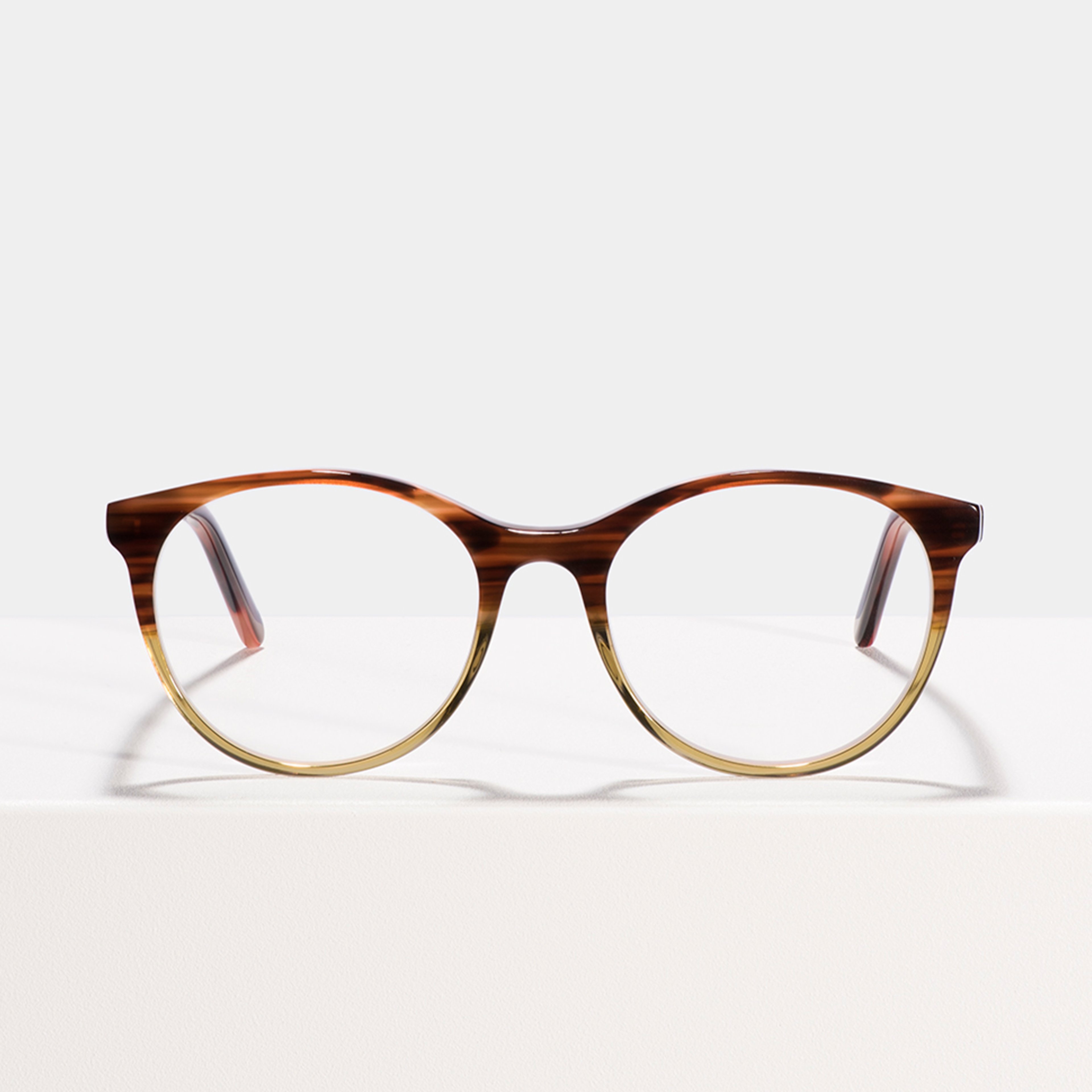 Ace & Tate Brillen | Rund Acetat in Braun, Grün