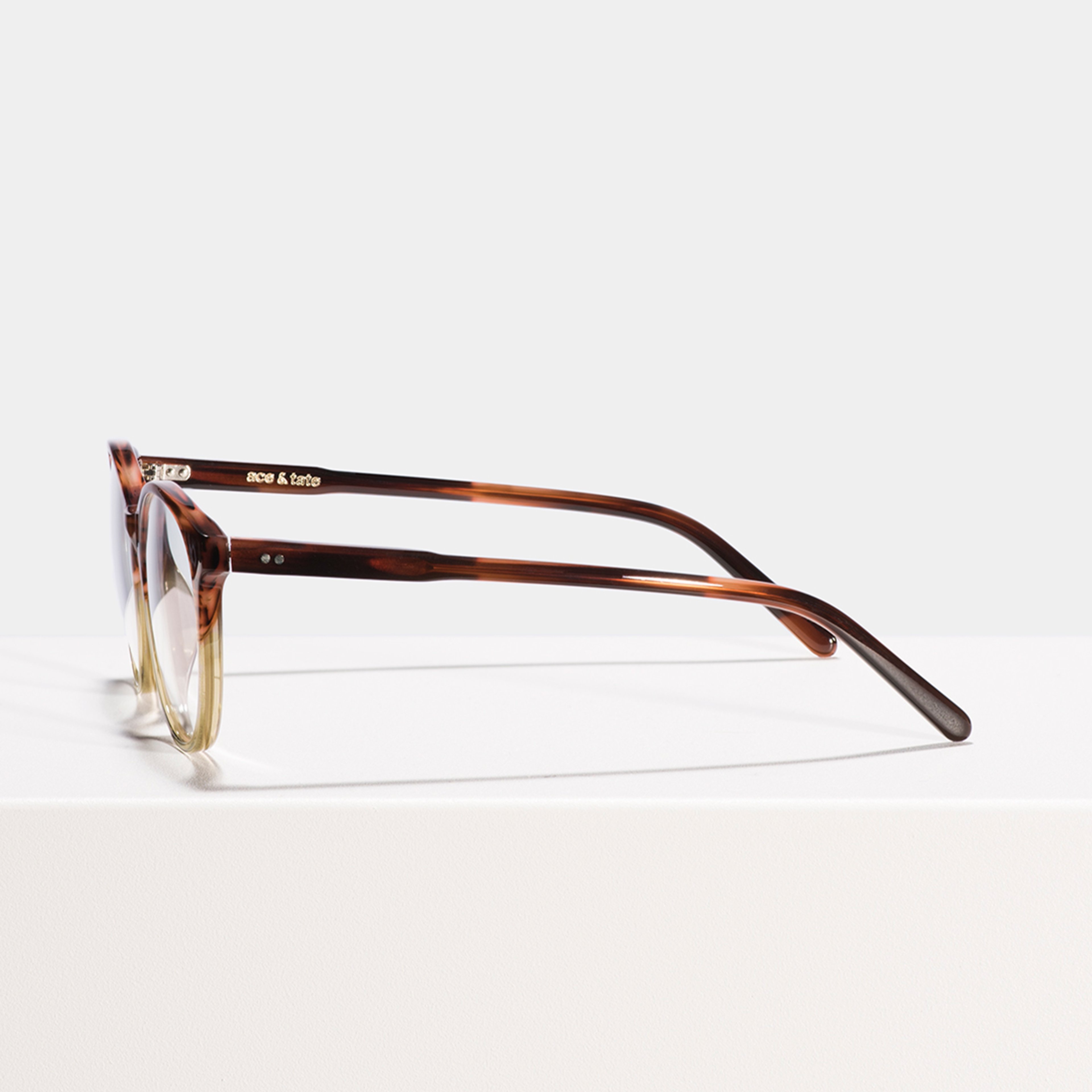 Ace & Tate Brillen | Rund Acetat in Braun, Grün