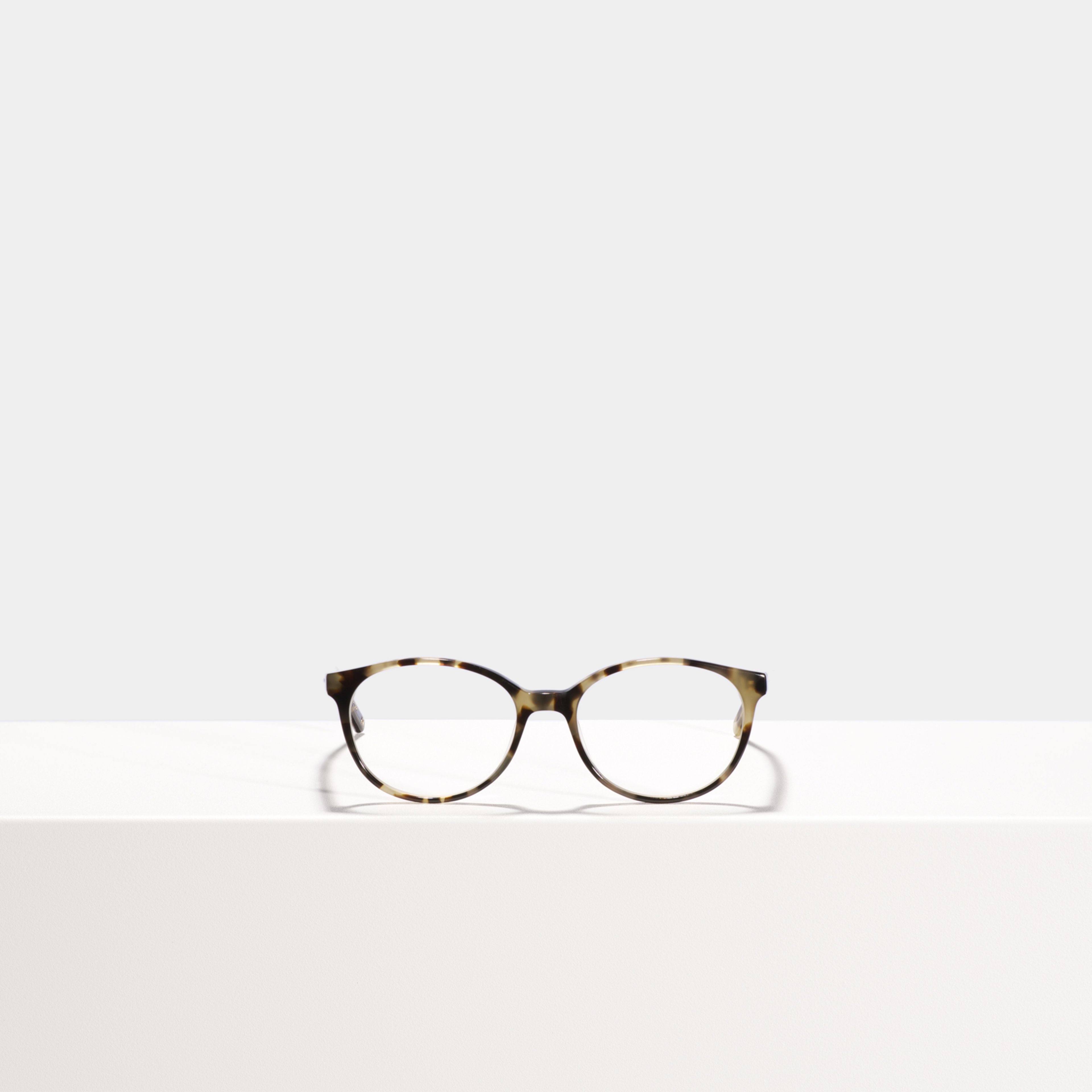Ace & Tate Brillen | Oval Acetat in Beige, Braun