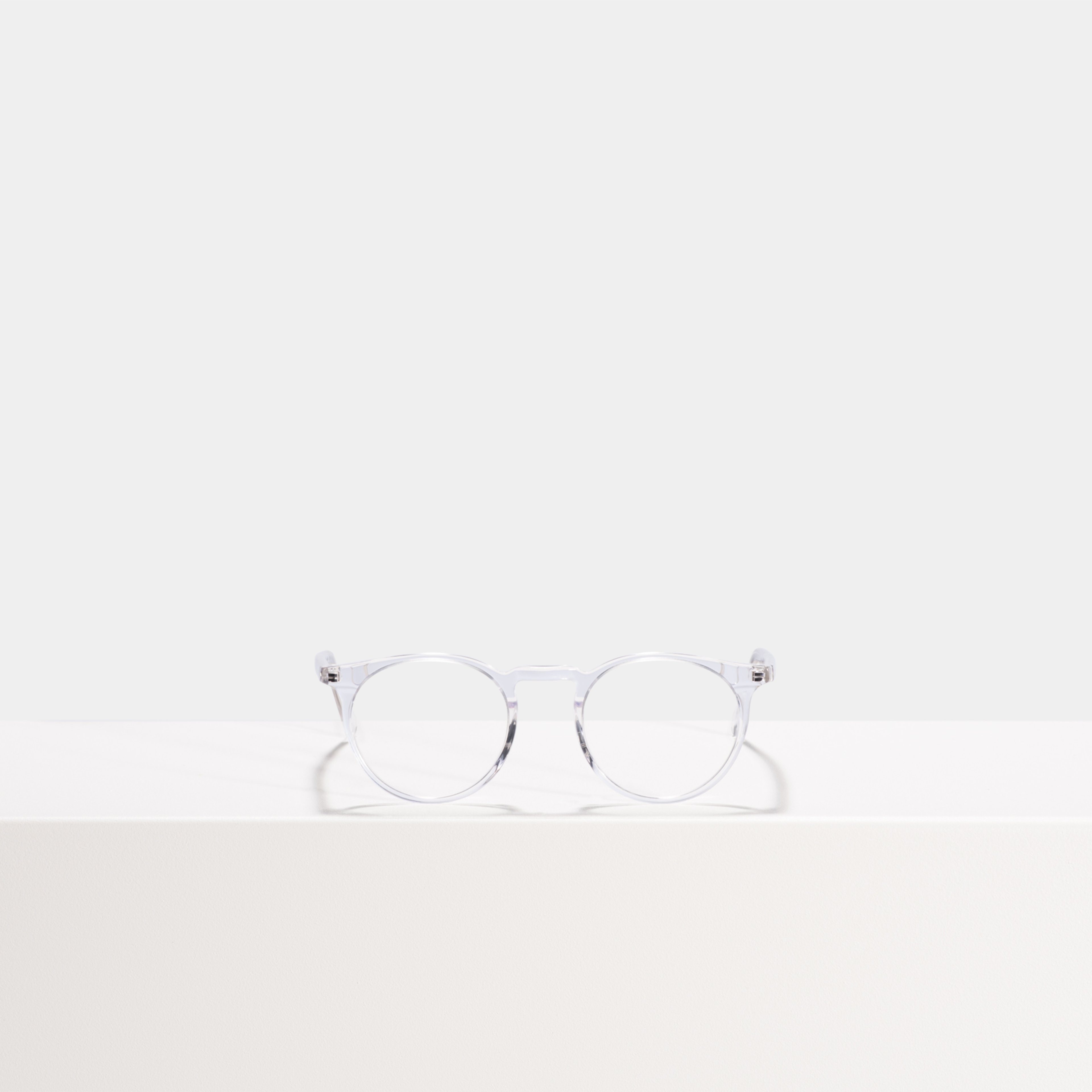 Ace & Tate Glasses | Round Acetate in Clear