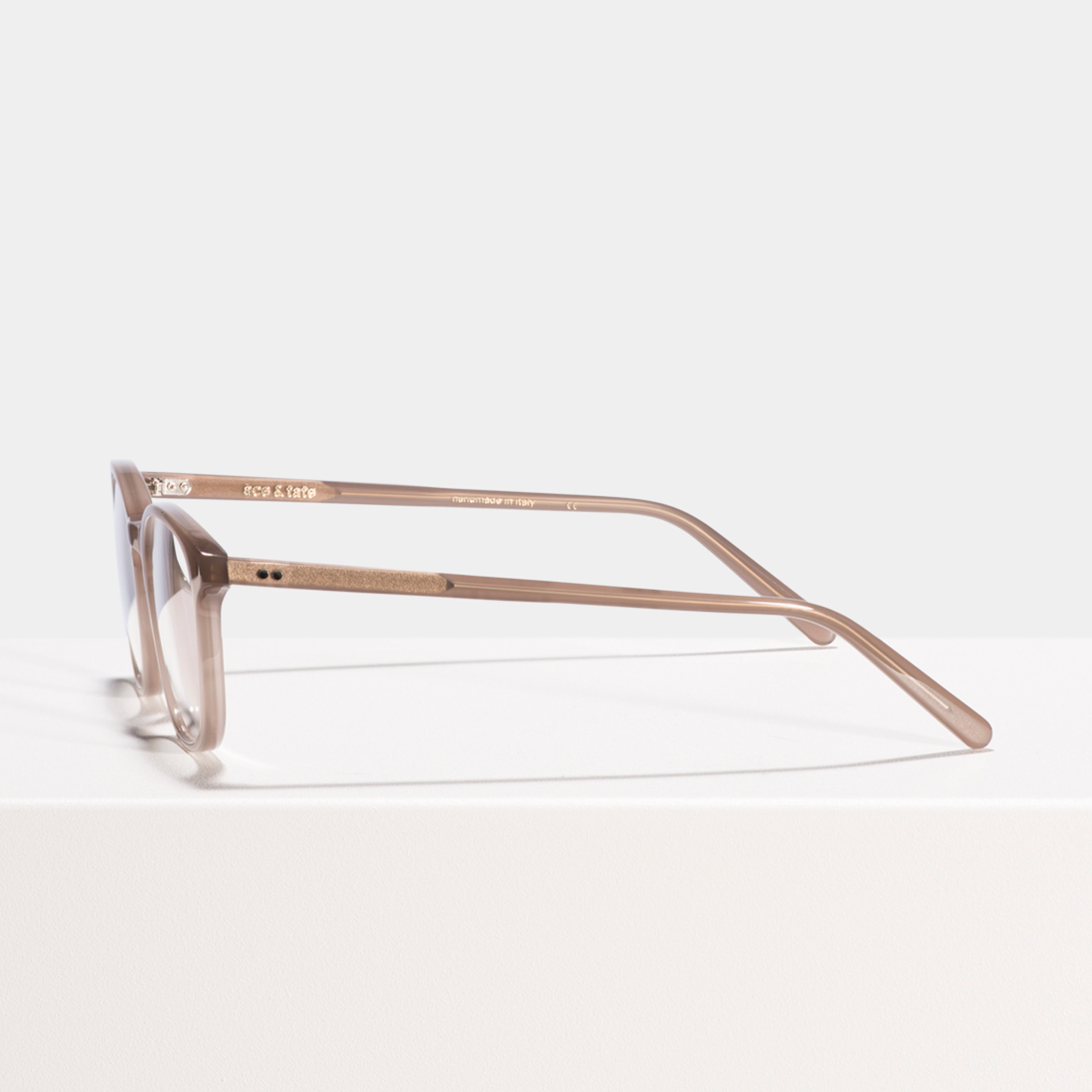 Ace & Tate Brillen | Quadratisch Acetat in Grau