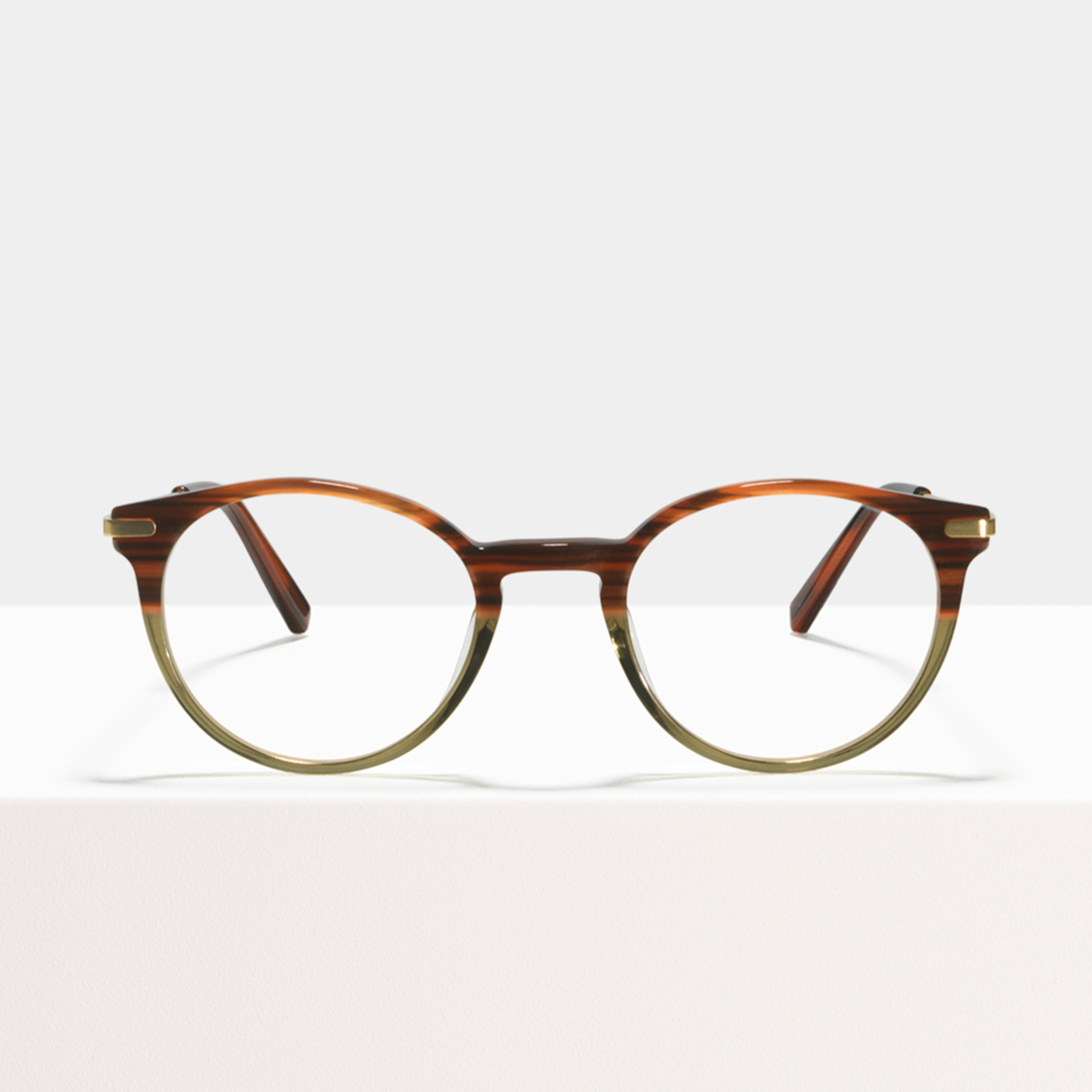 Ace & Tate Brillen | Rund Acetat in Braun, Grün