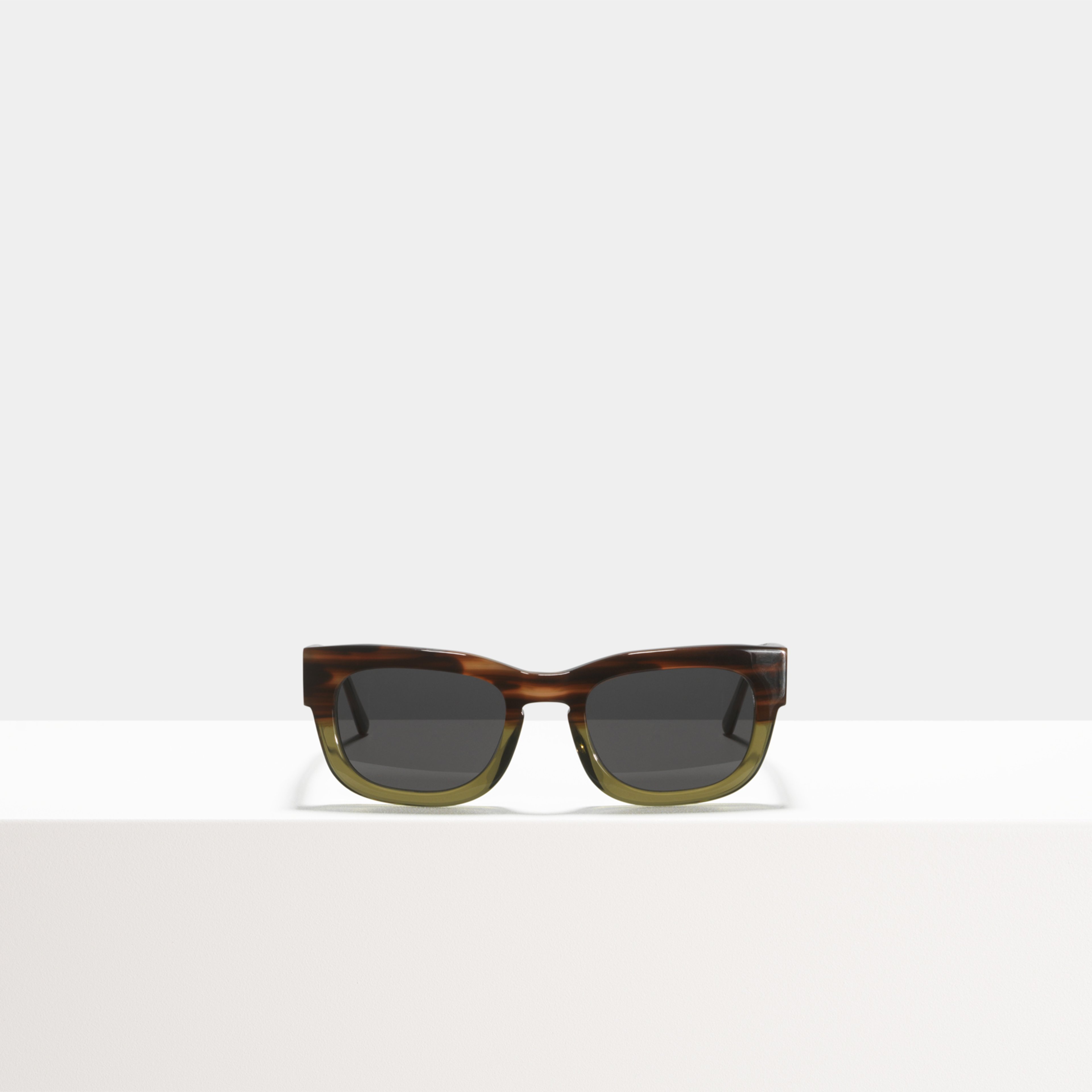 Ace & Tate Sunglasses | rectangle Acetate in Brown, Green