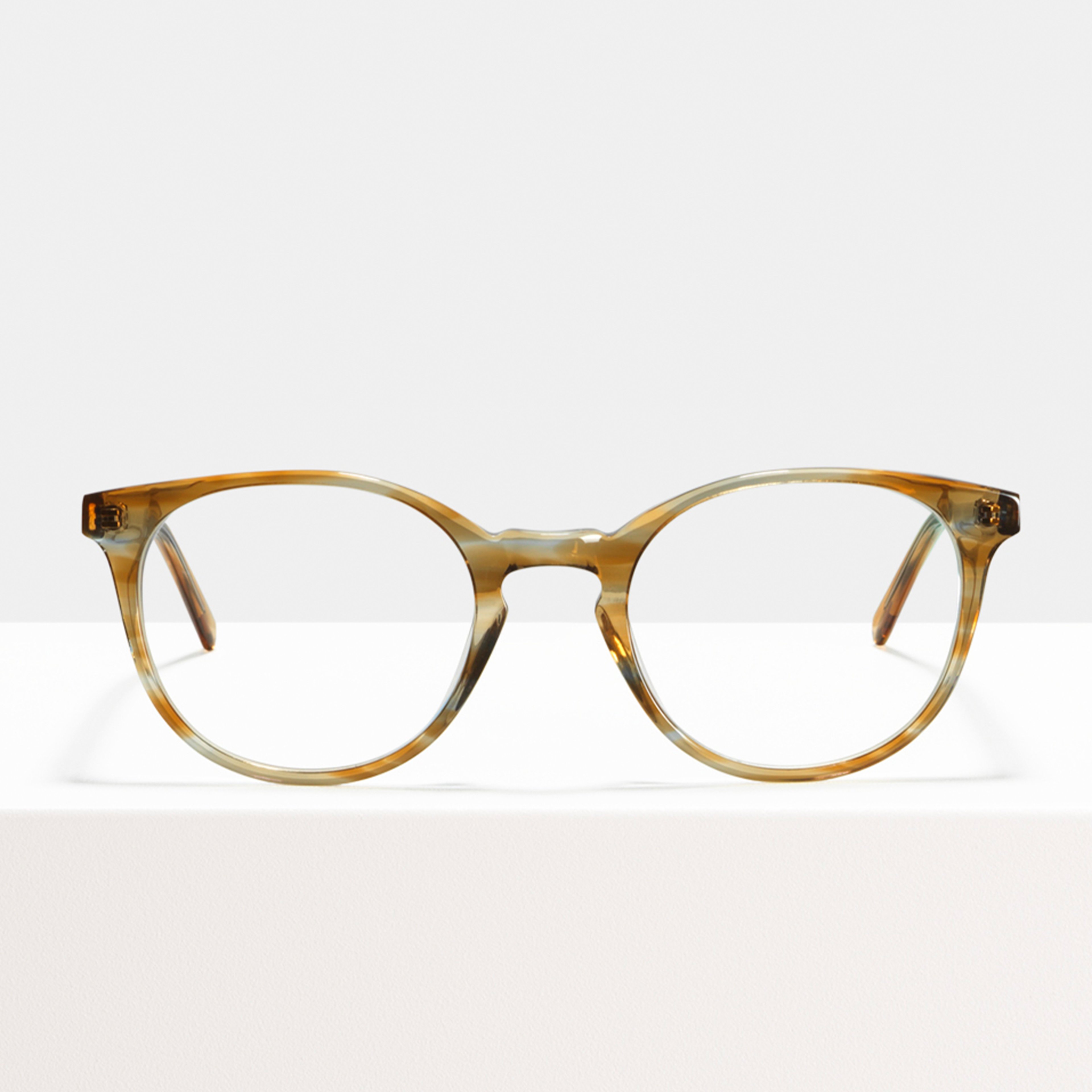 Ace & Tate Gafas | Redonda Acetato in Azul, Marrón