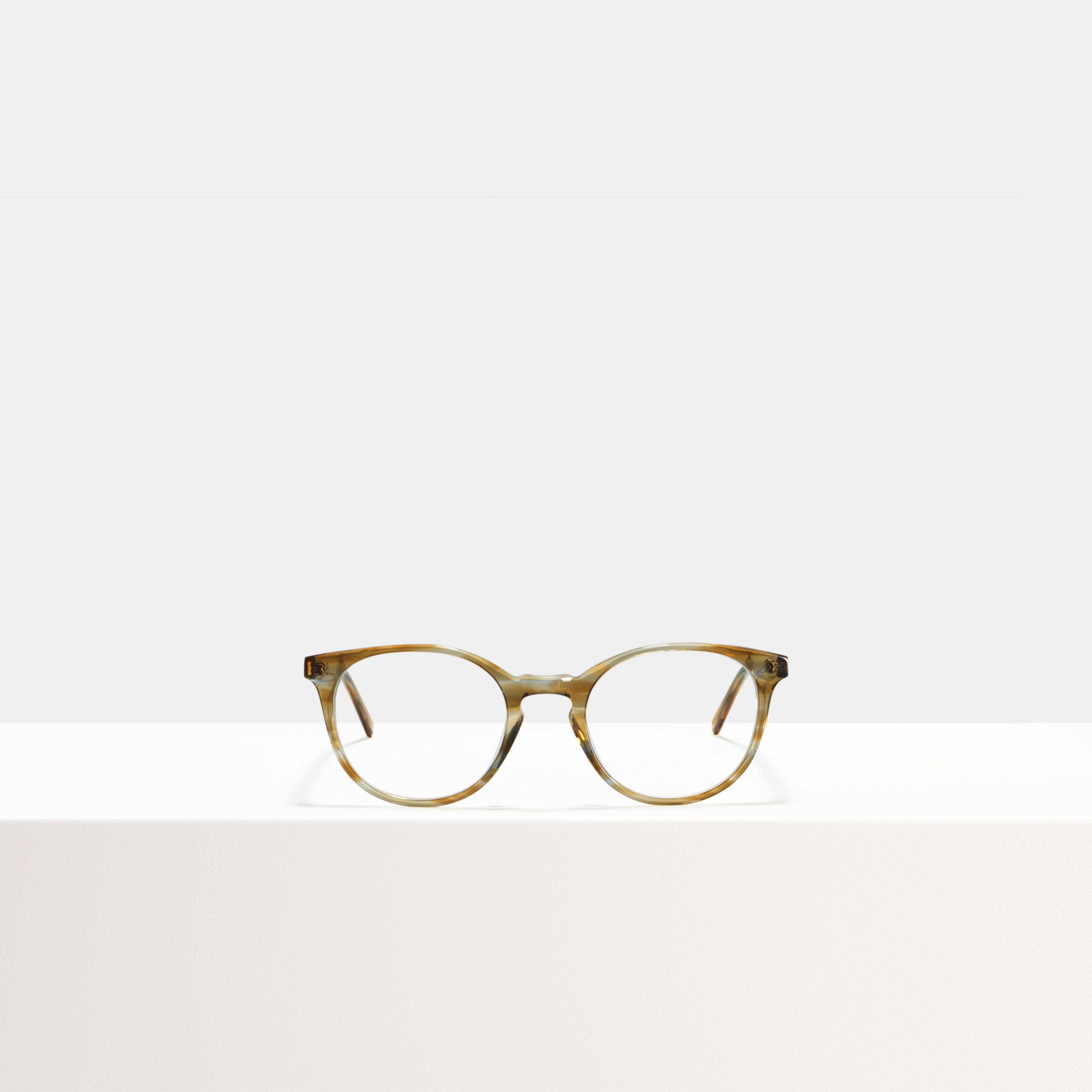 Ace & Tate Brillen | Rond Acetaat in Blauw, Bruin