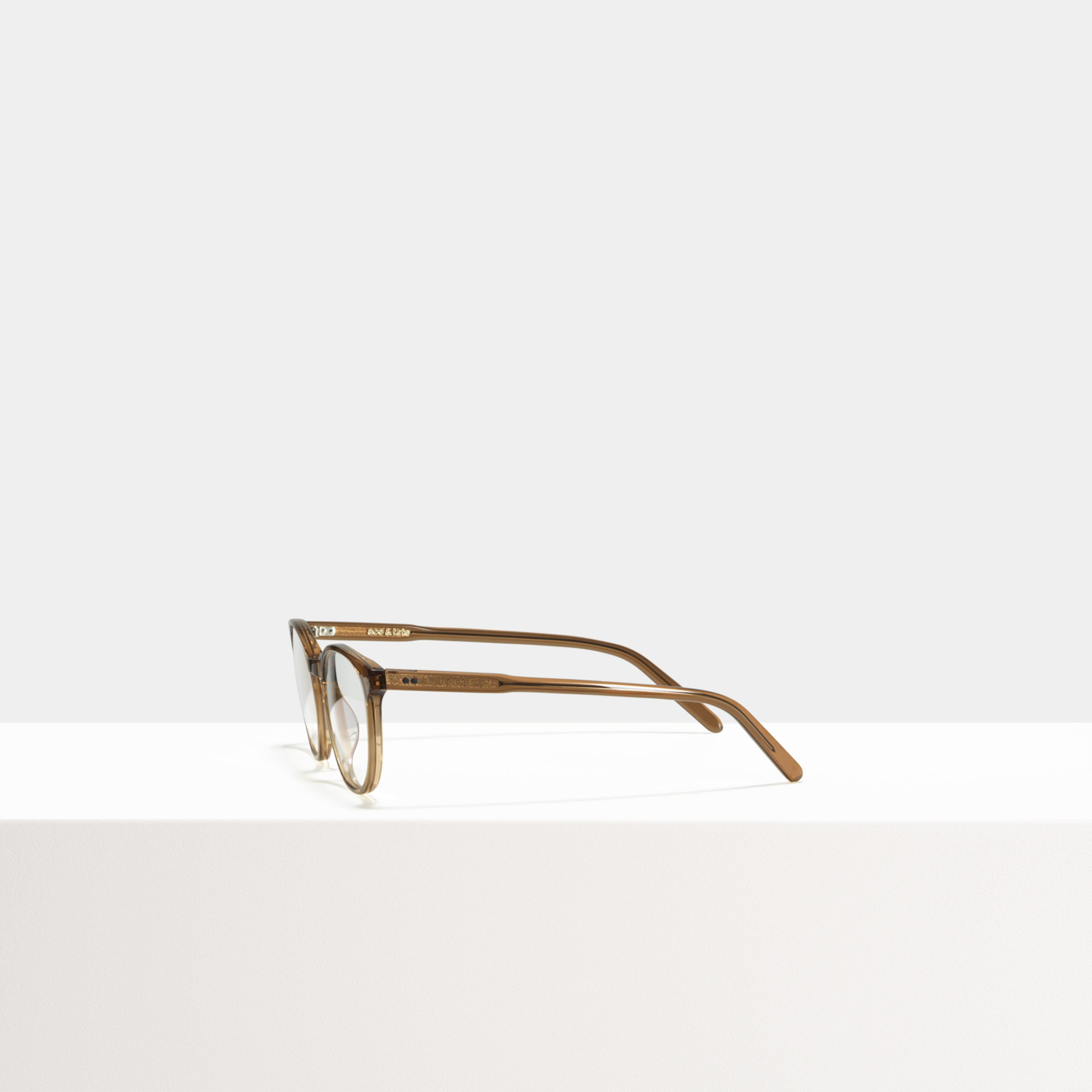 Ace & Tate Glasses | Round Acetate in Brown