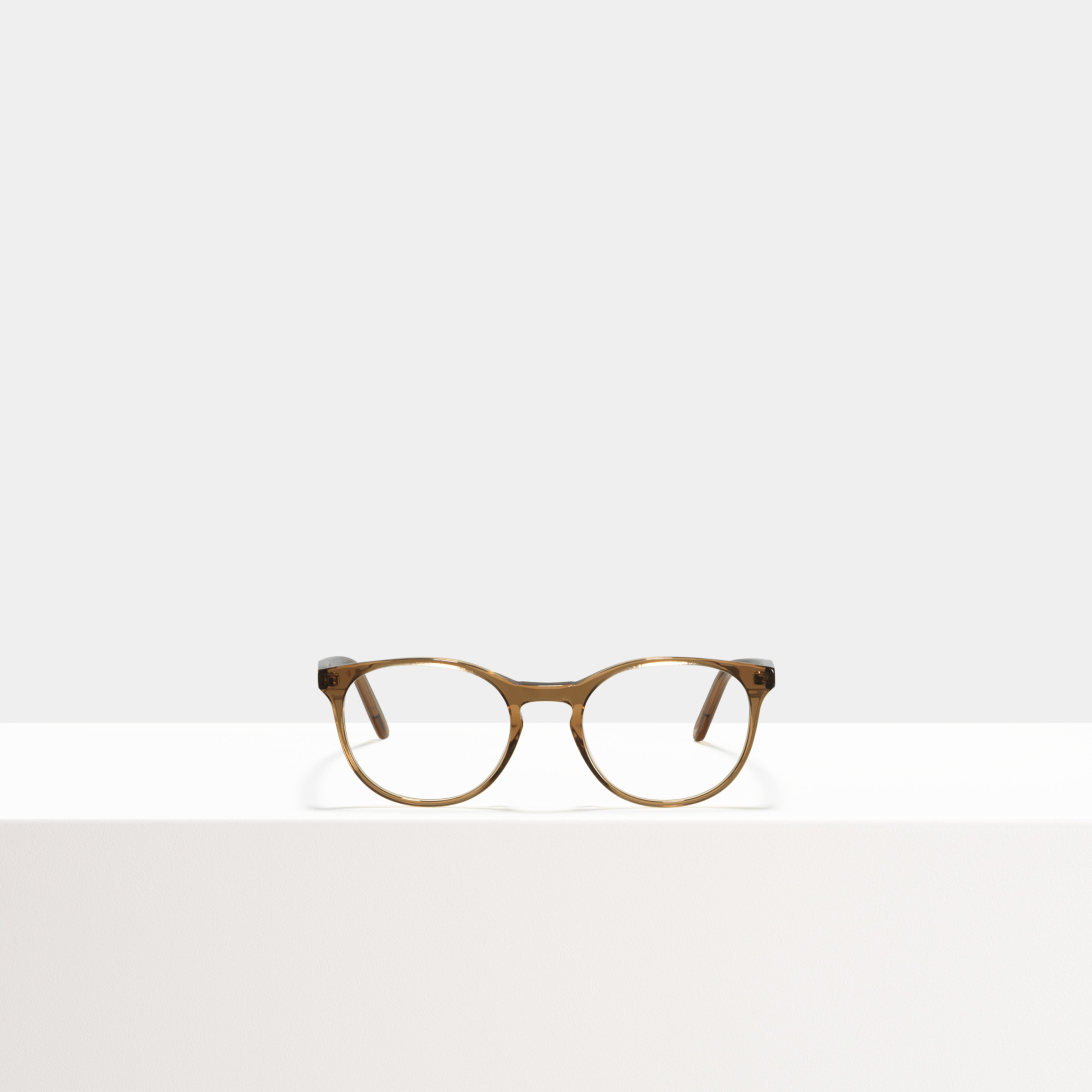 Ace & Tate Glasses | Round Acetate in Brown
