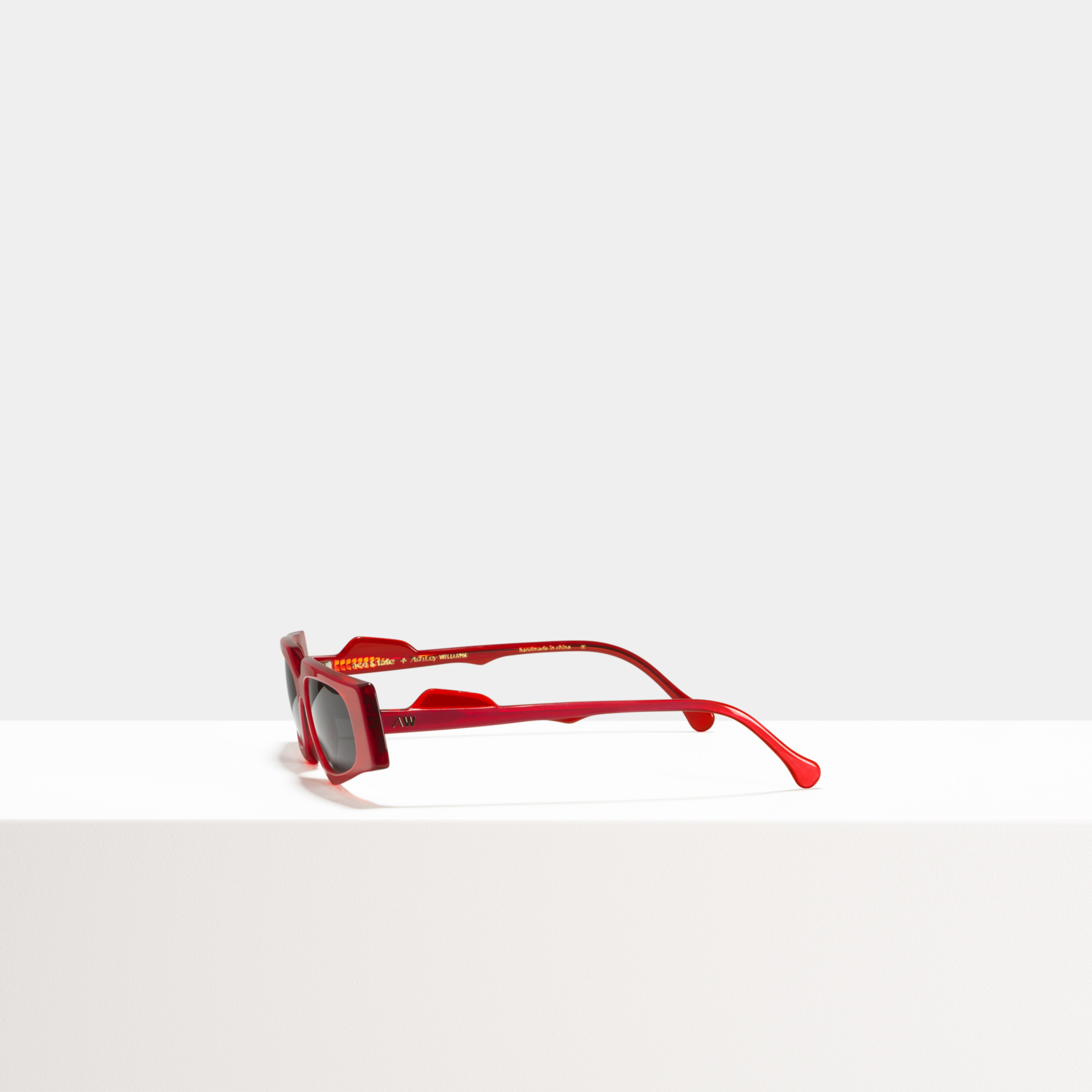 Ace & Tate Sunglasses | rectangle Acetate in Red