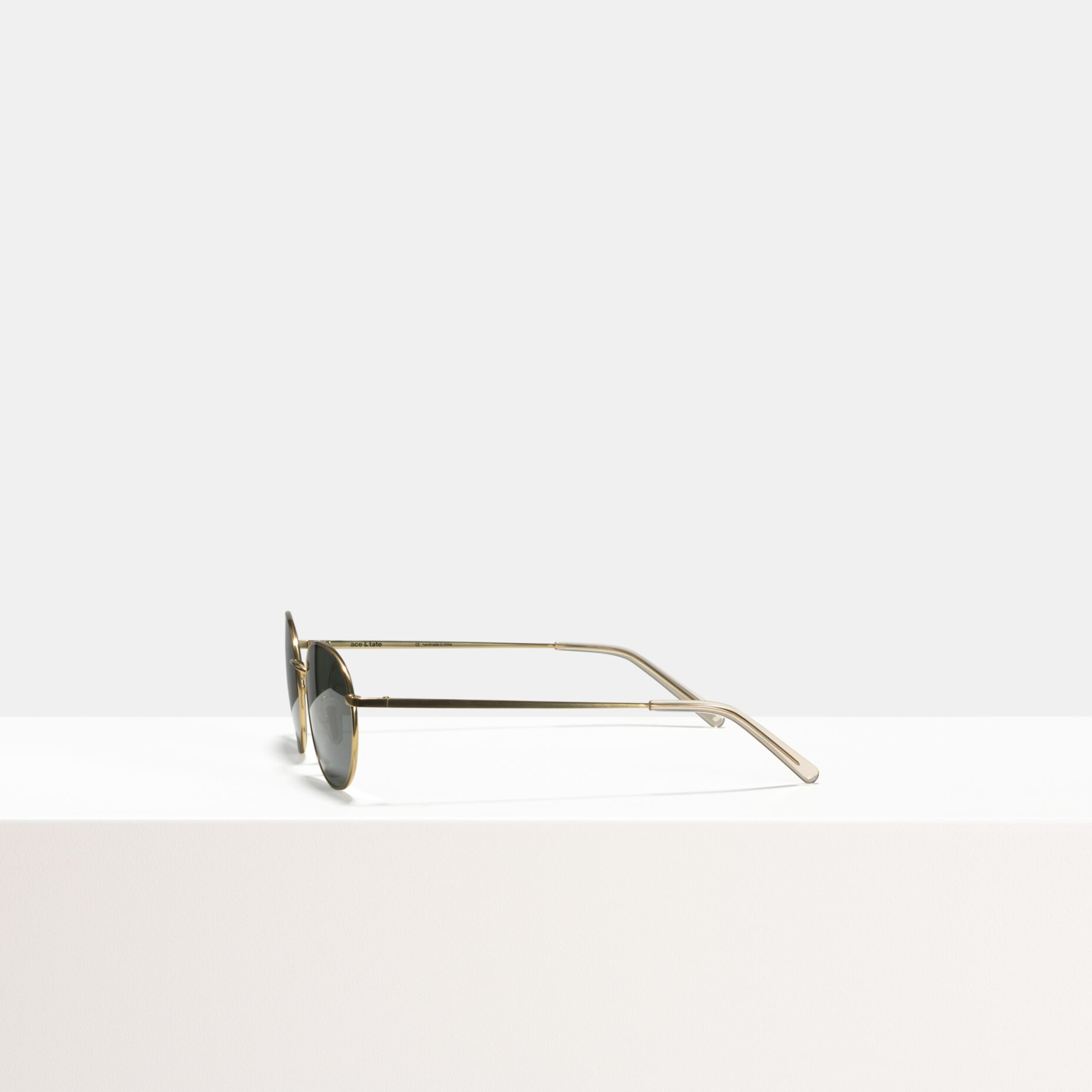 Ace & Tate Sunglasses | oval Metal in Gold
