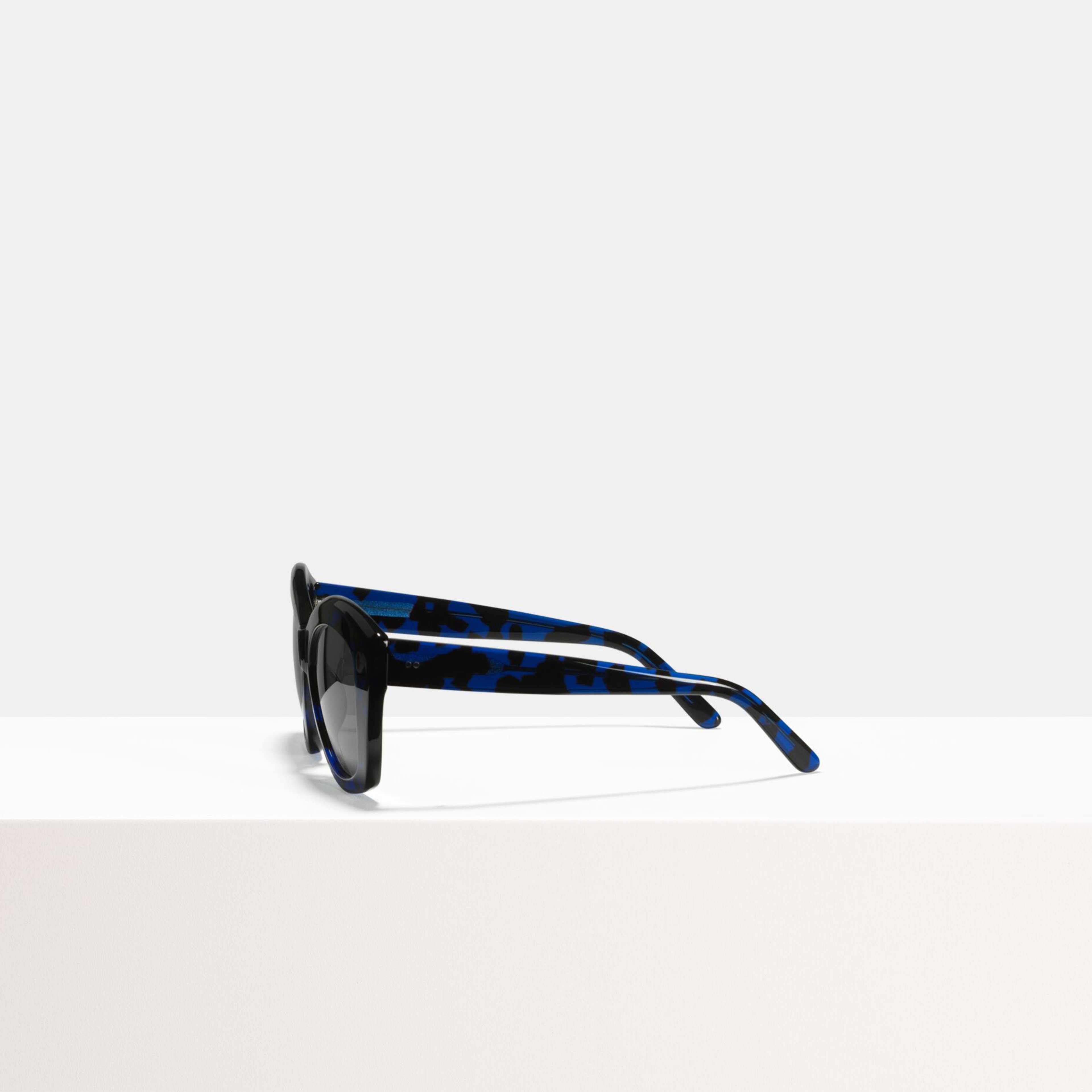 Ace & Tate Sunglasses | Round Acetate in Black, Blue