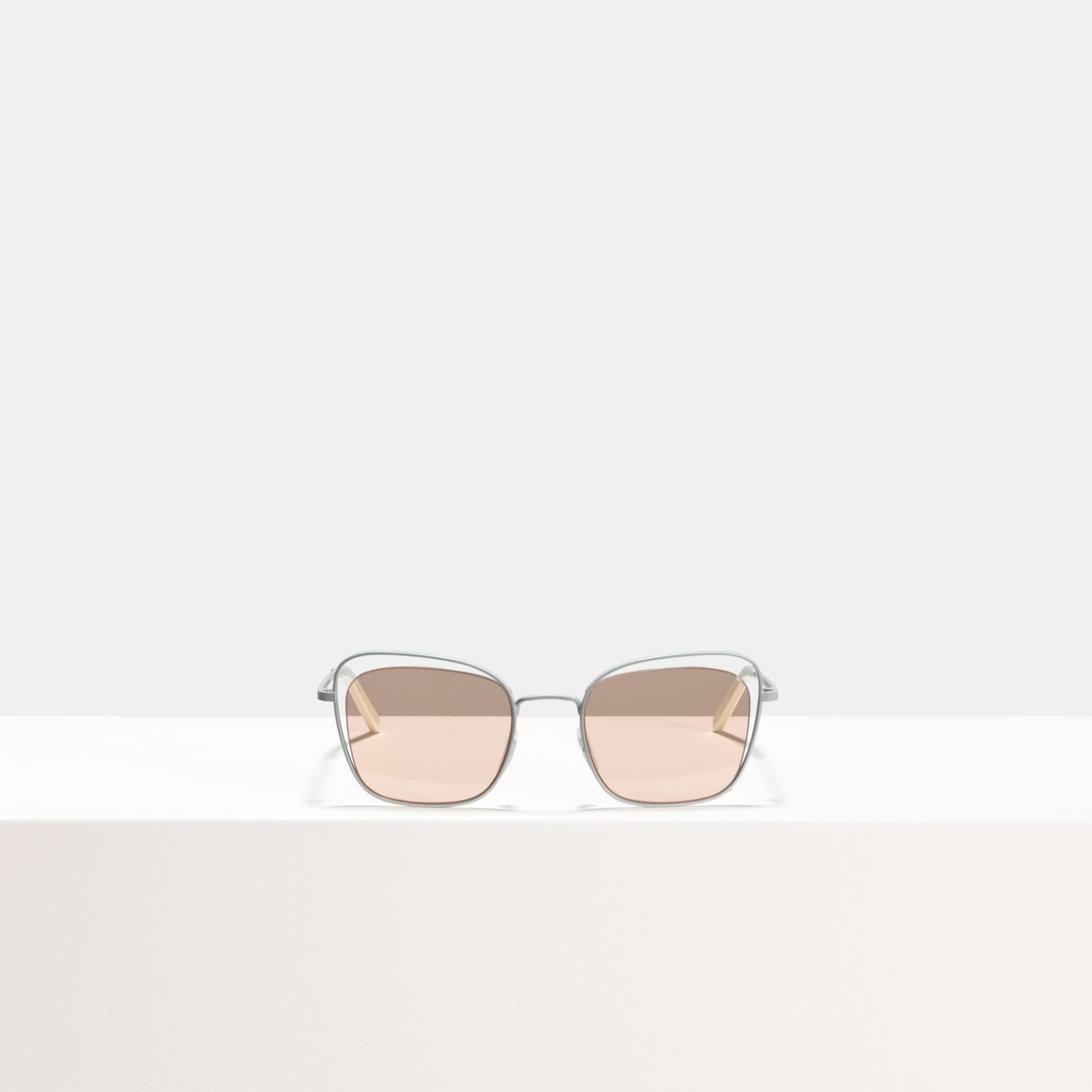 Ace & Tate Sunglasses | Square Metal in Pink, White