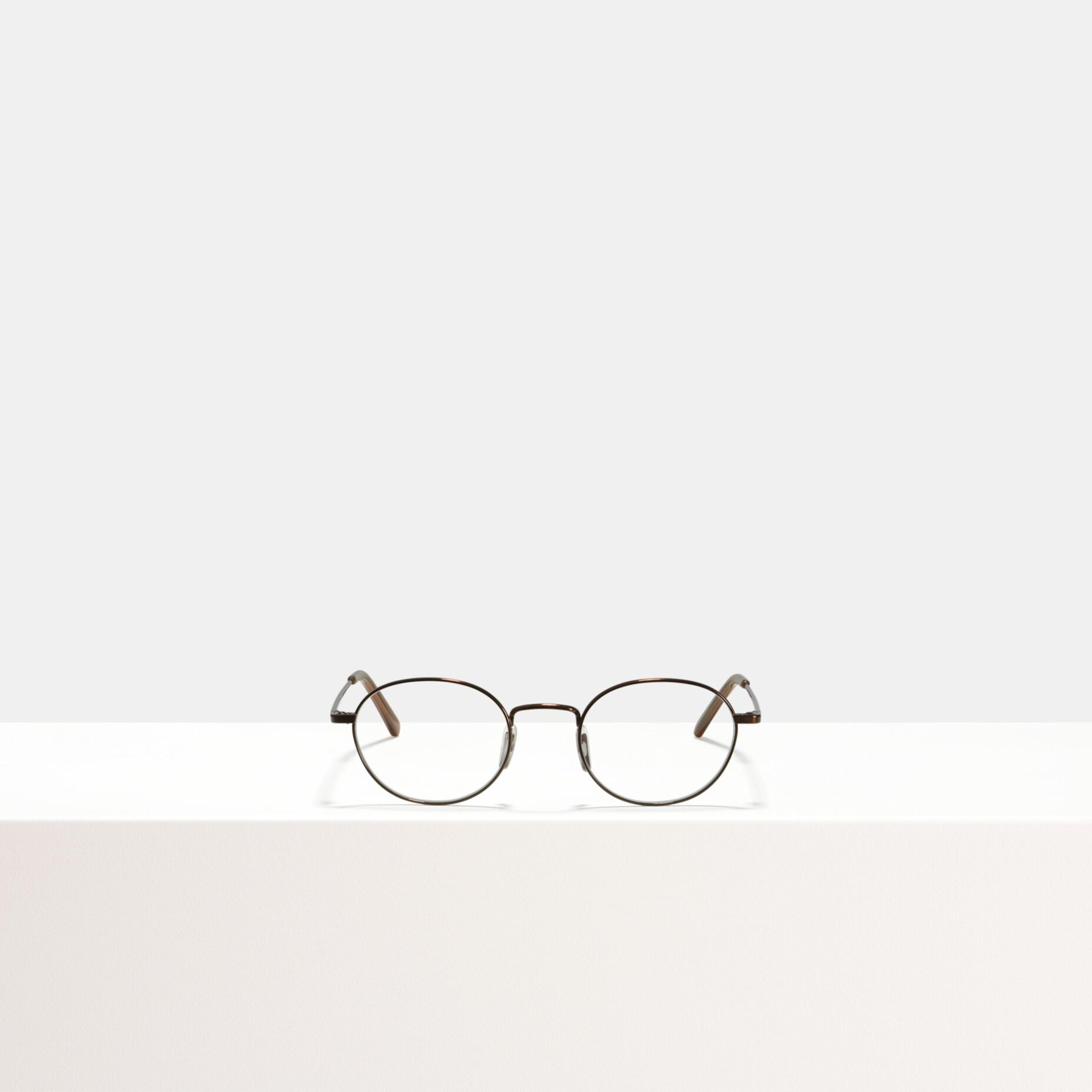 Ace & Tate Glasses | oval Titanium in Brown