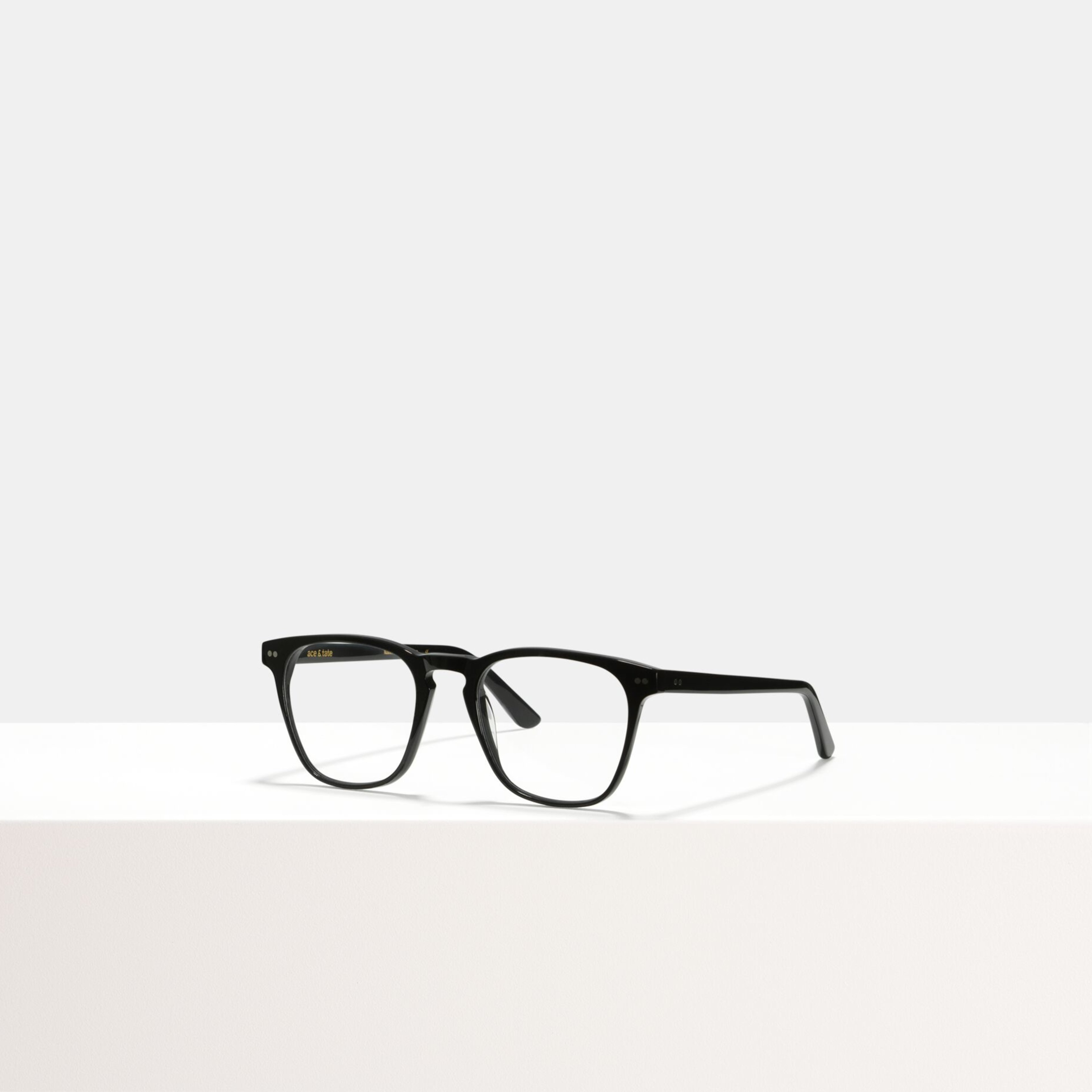Ace & Tate Glasses | Square Acetate in Black
