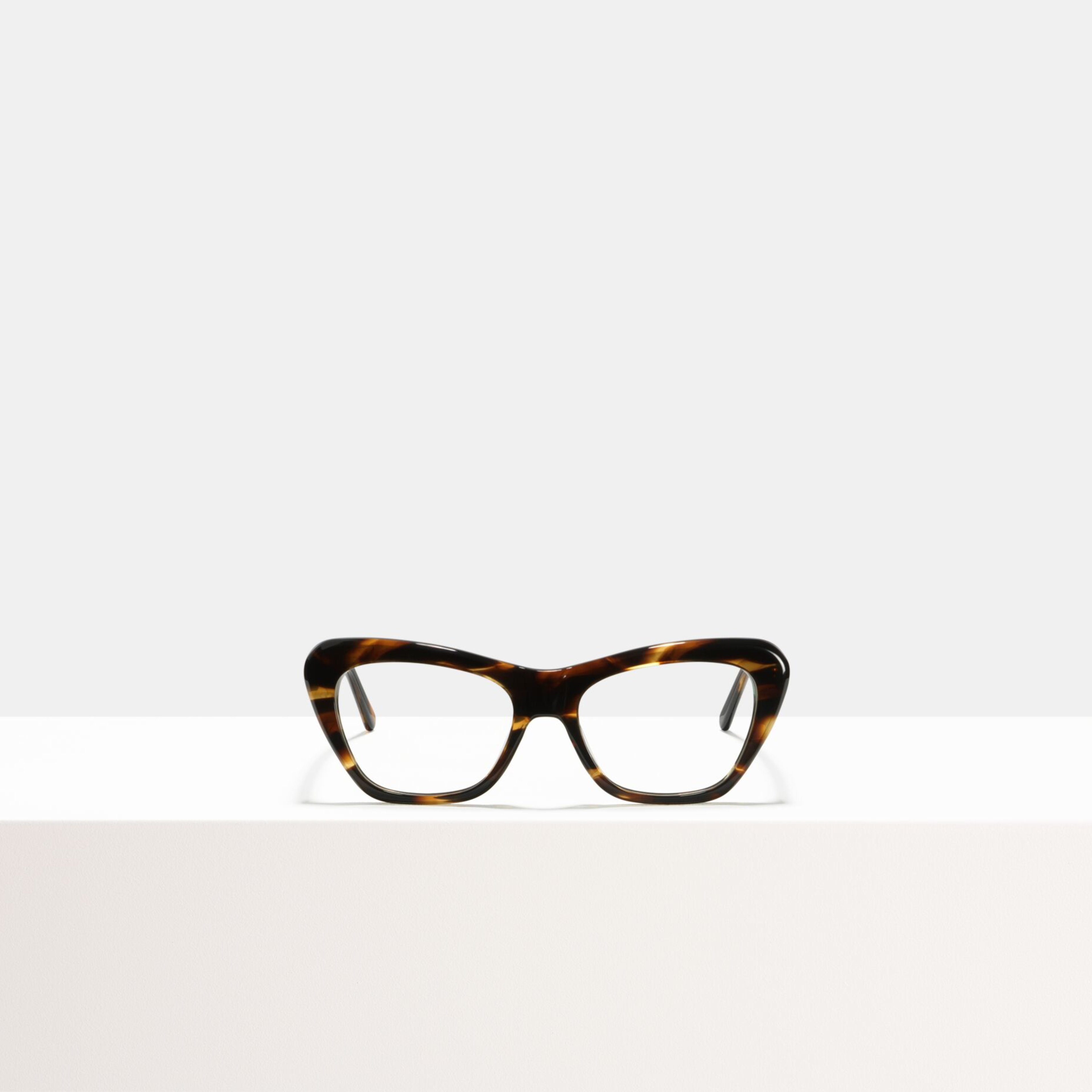 Ace & Tate Glasses | rectangle Acetate in Brown