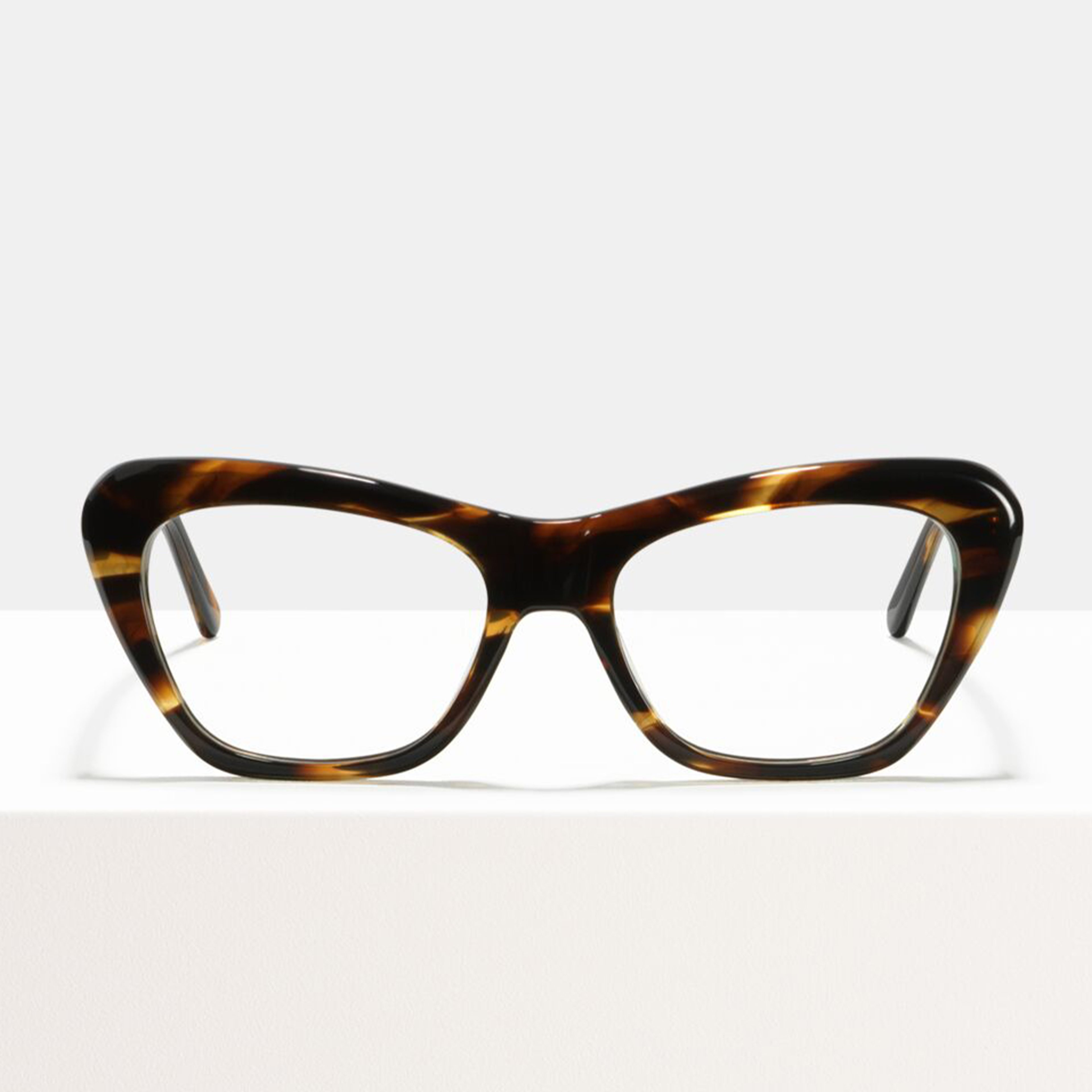 Ace & Tate Glasses | Rectangle Acetate in Brown