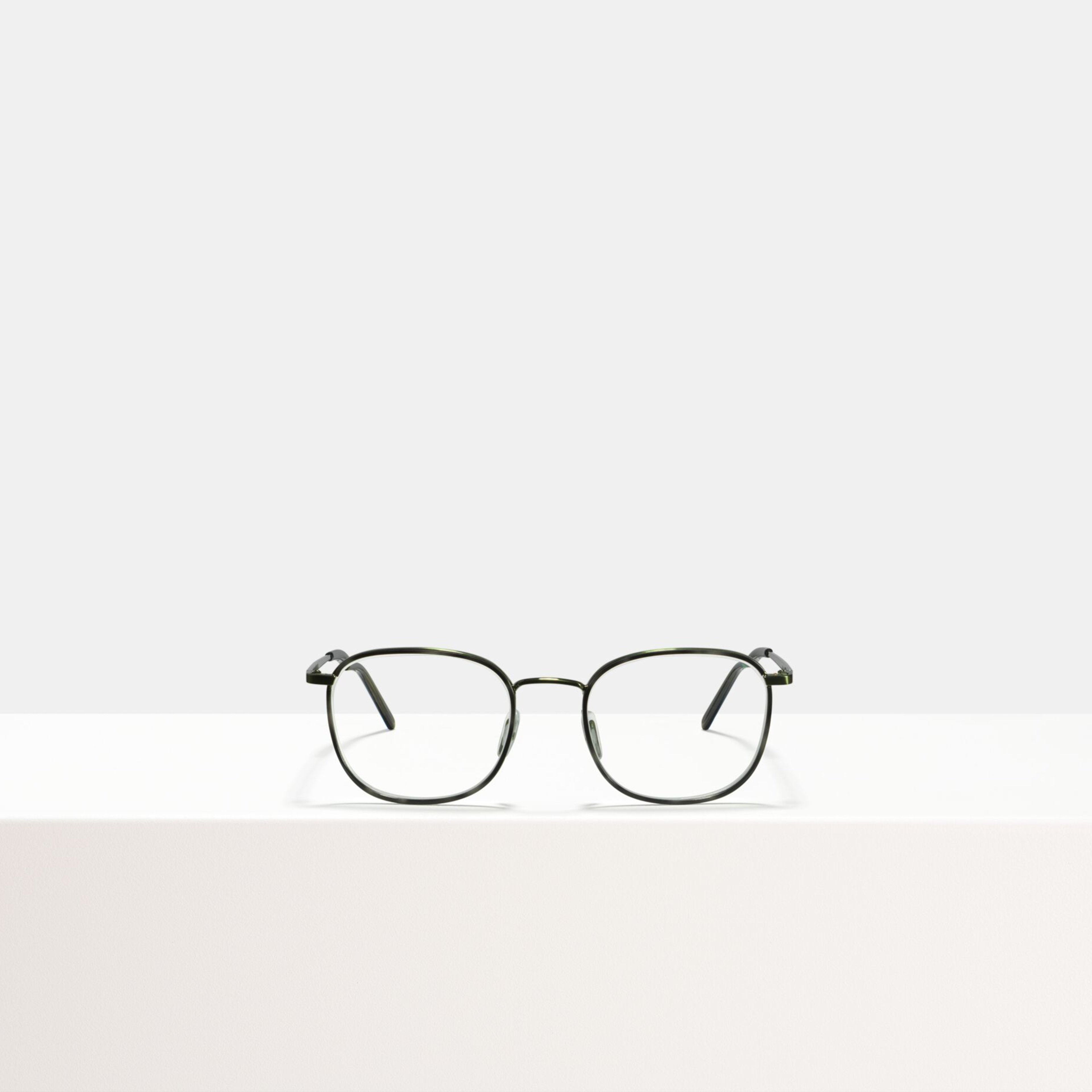 Ace & Tate Glasses | Square Combi in Beige, Clear, Green, Grey
