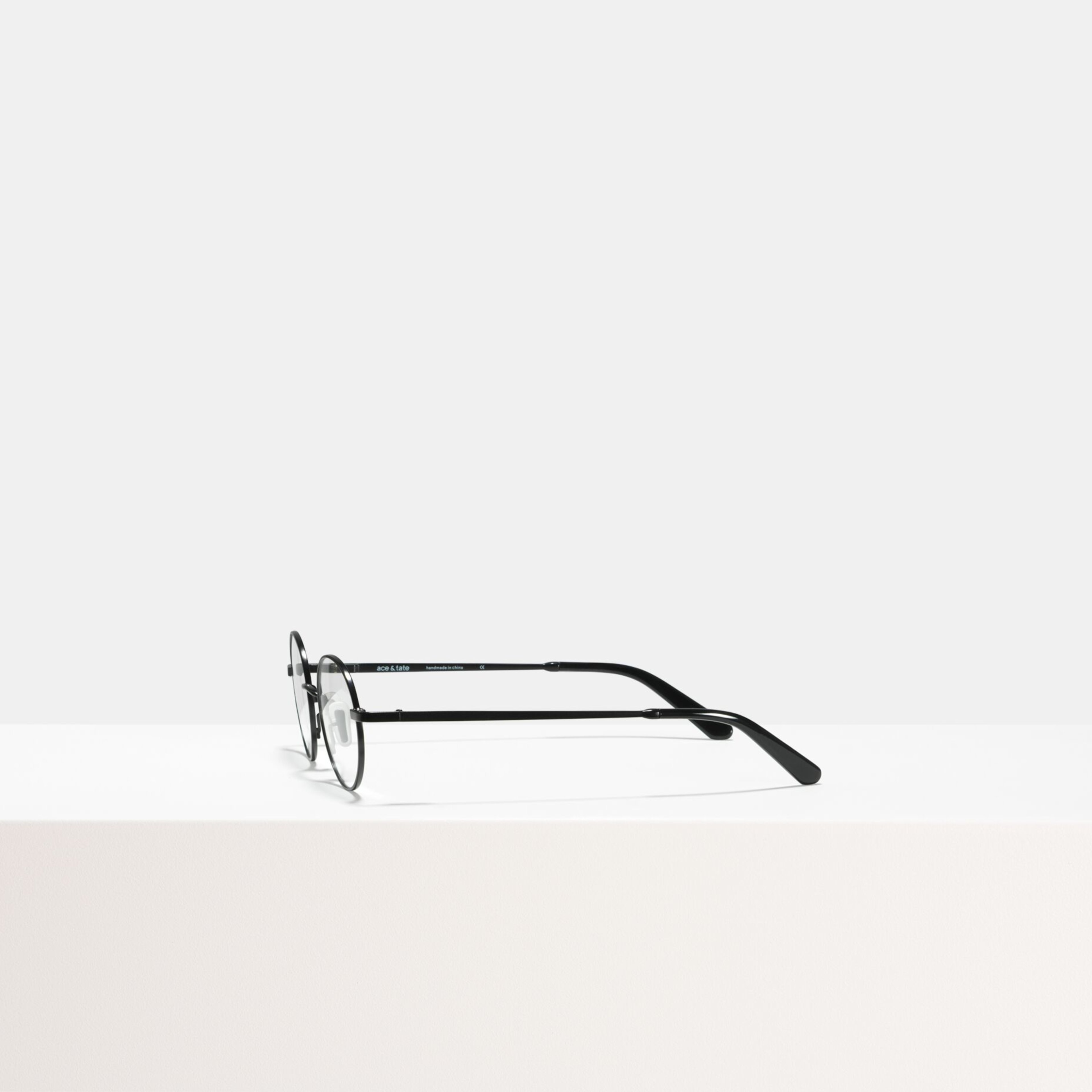 Ace & Tate Glasses | Round Metal in Black