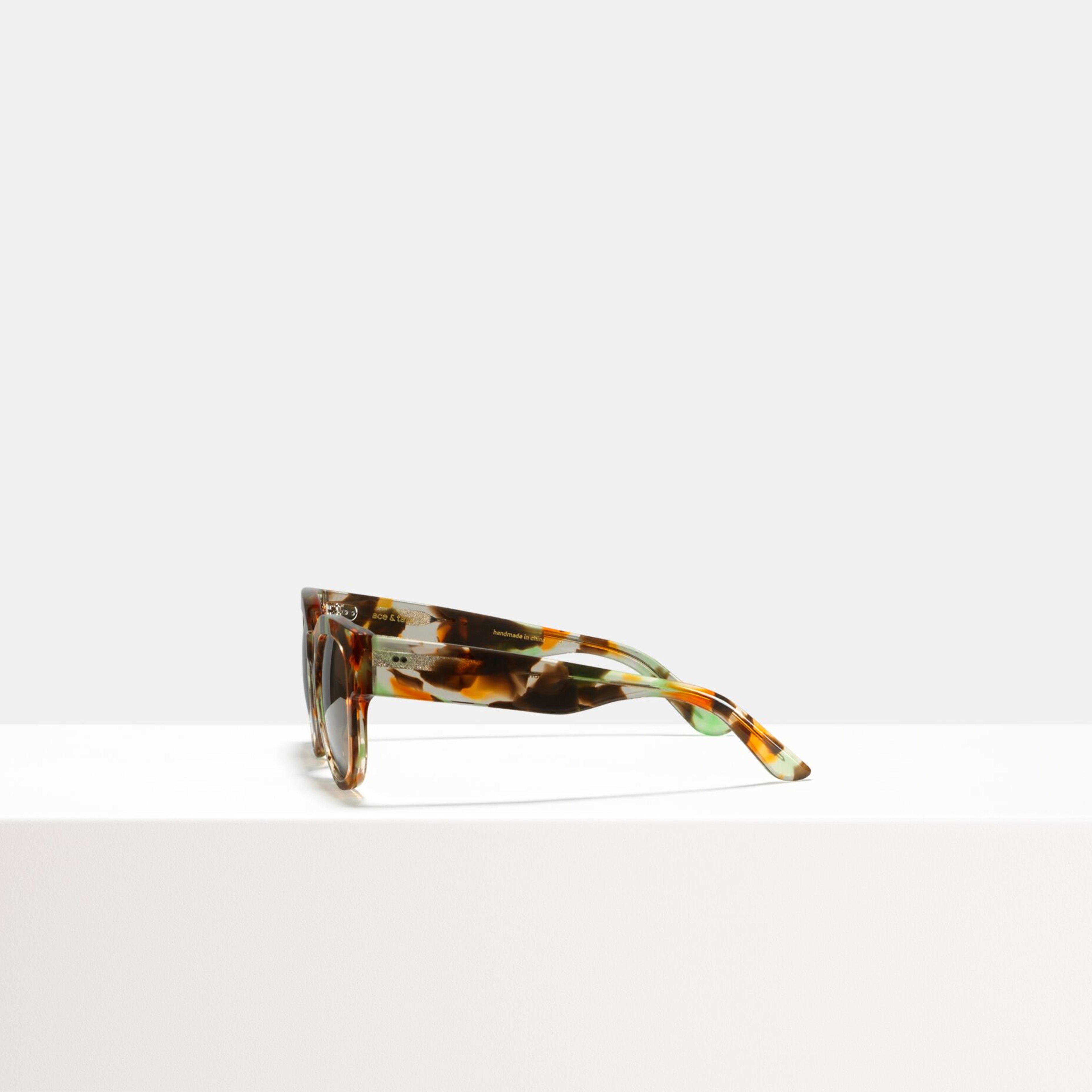 Ace & Tate Sunglasses | Round Acetate in Brown, Green, Orange