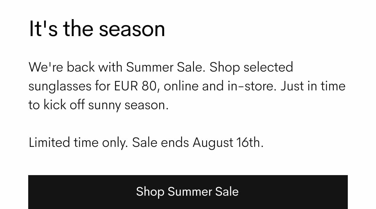 Shop Summer Sale