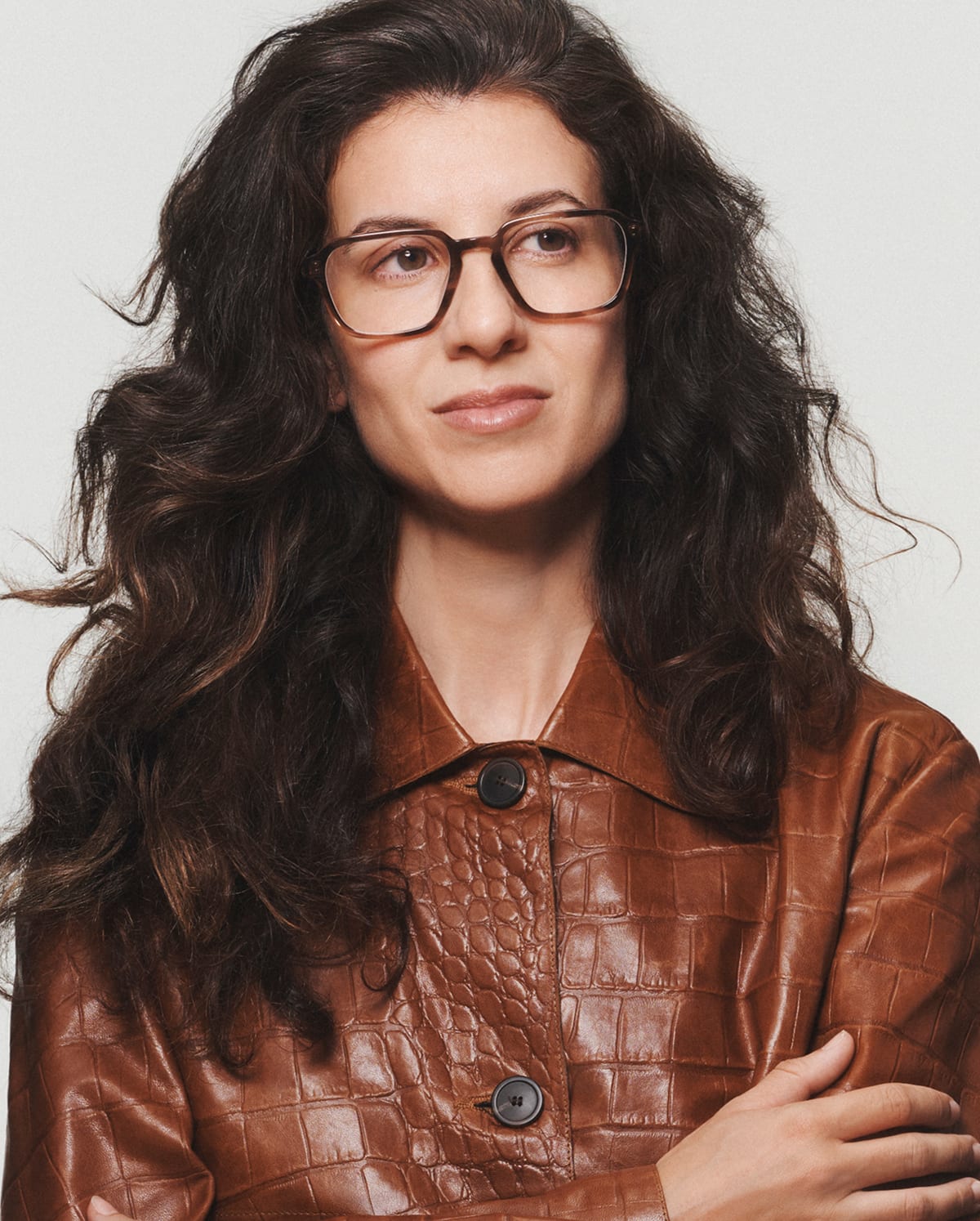 Model wearing frame