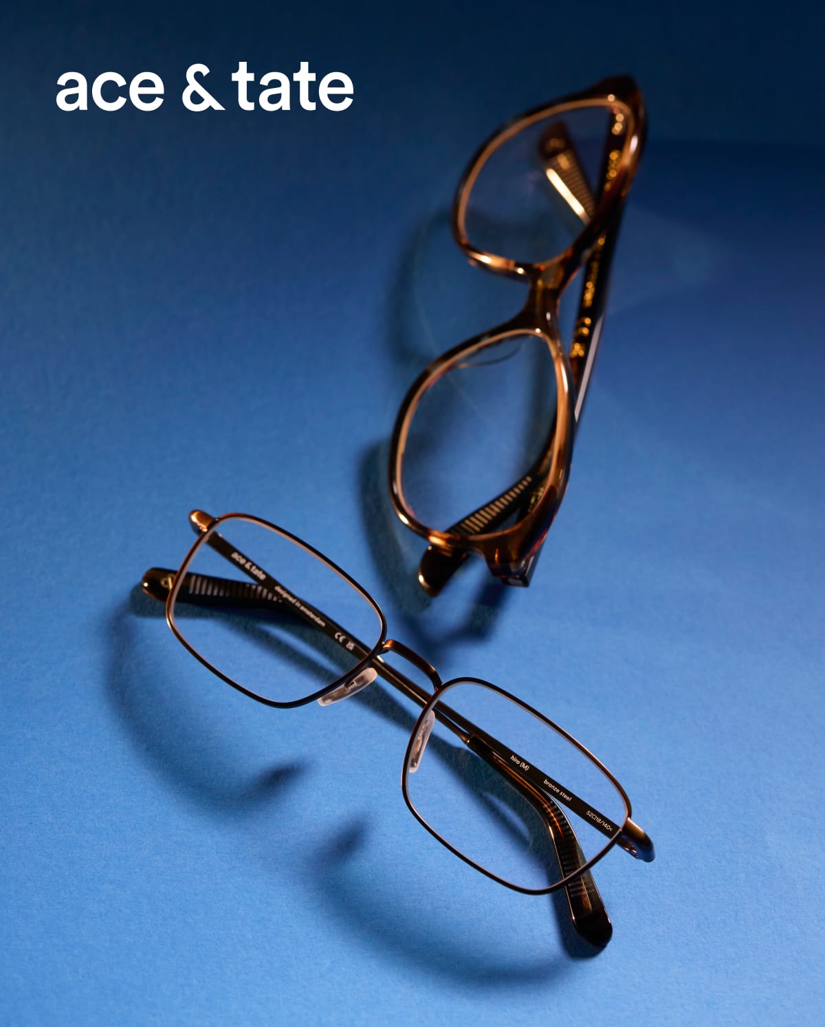 Two frames with a blue background Two frames with a blue background