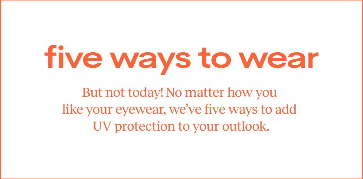 Five ways to wear