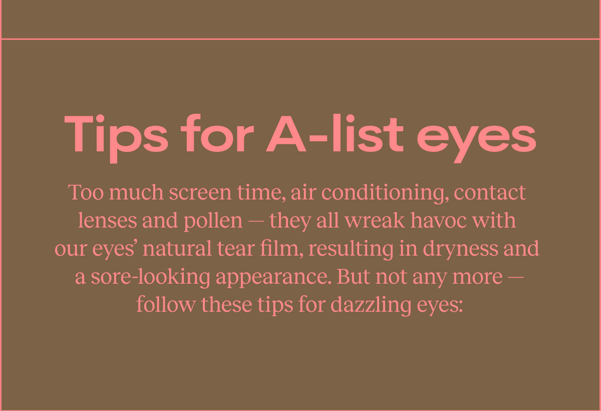 Tips for A-list eyes