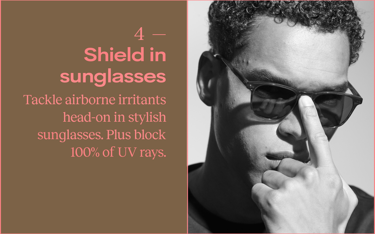Shield in sunglasses