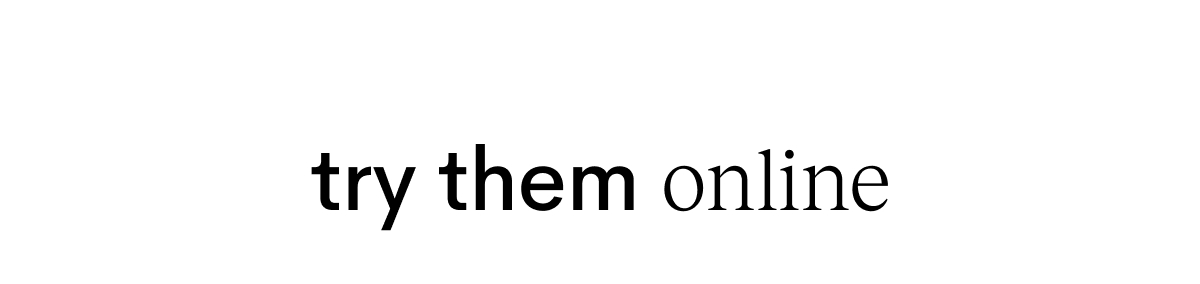 Try them online