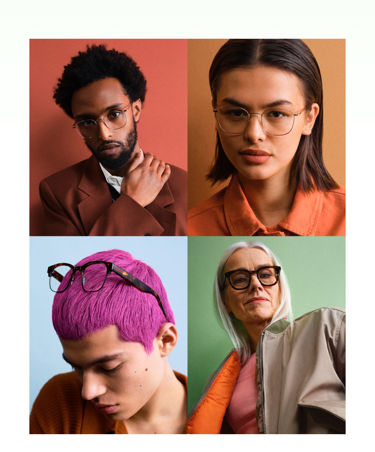 Our glasses look pretty good. But let's face it they will look even better on you.