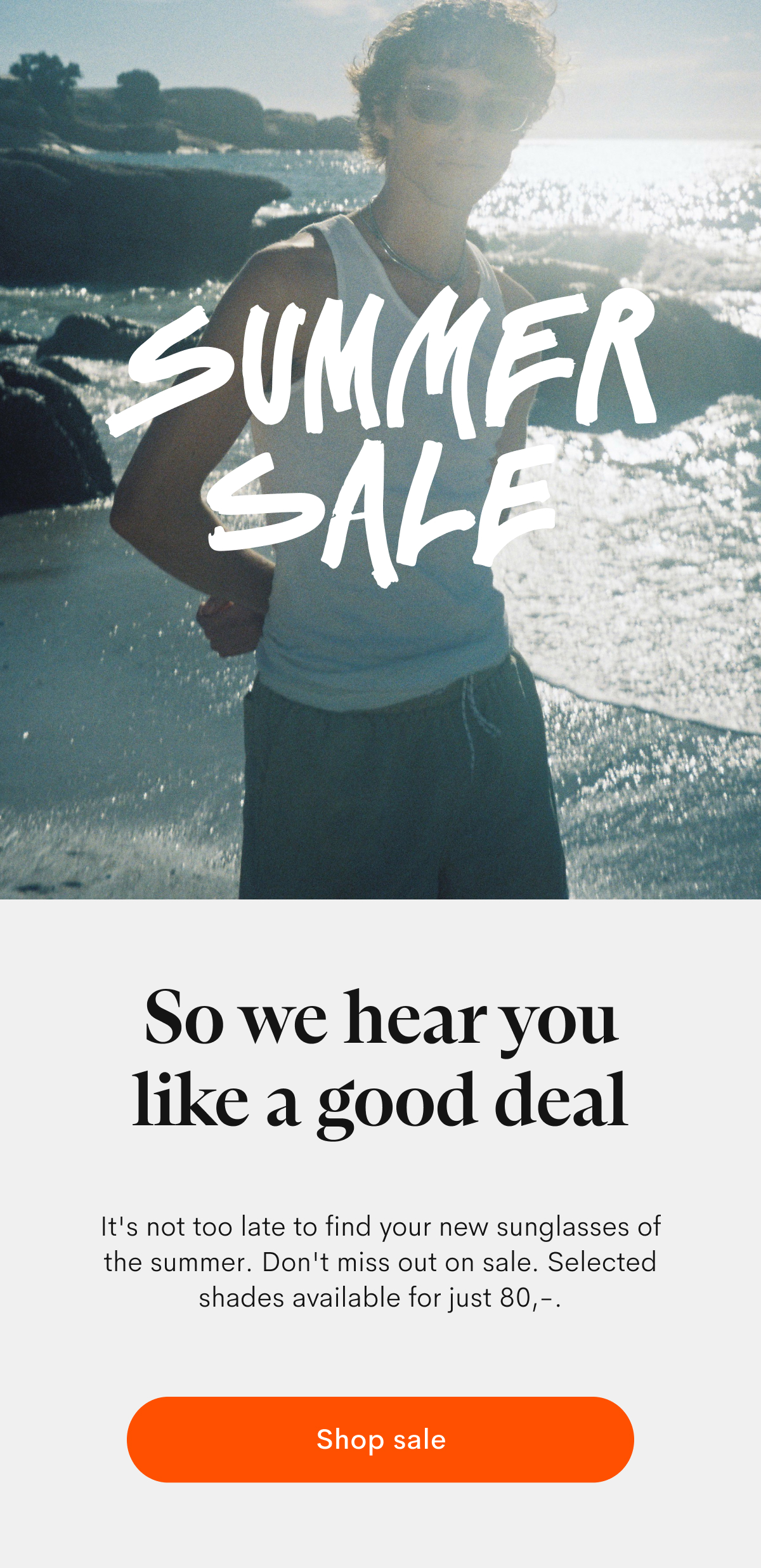 Shop sale