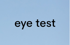 eye test