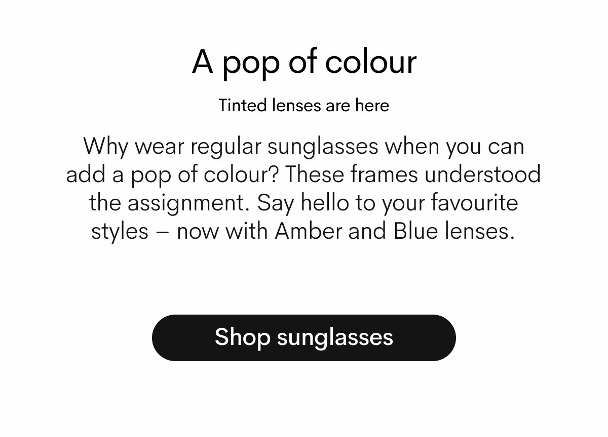 A pop of colour