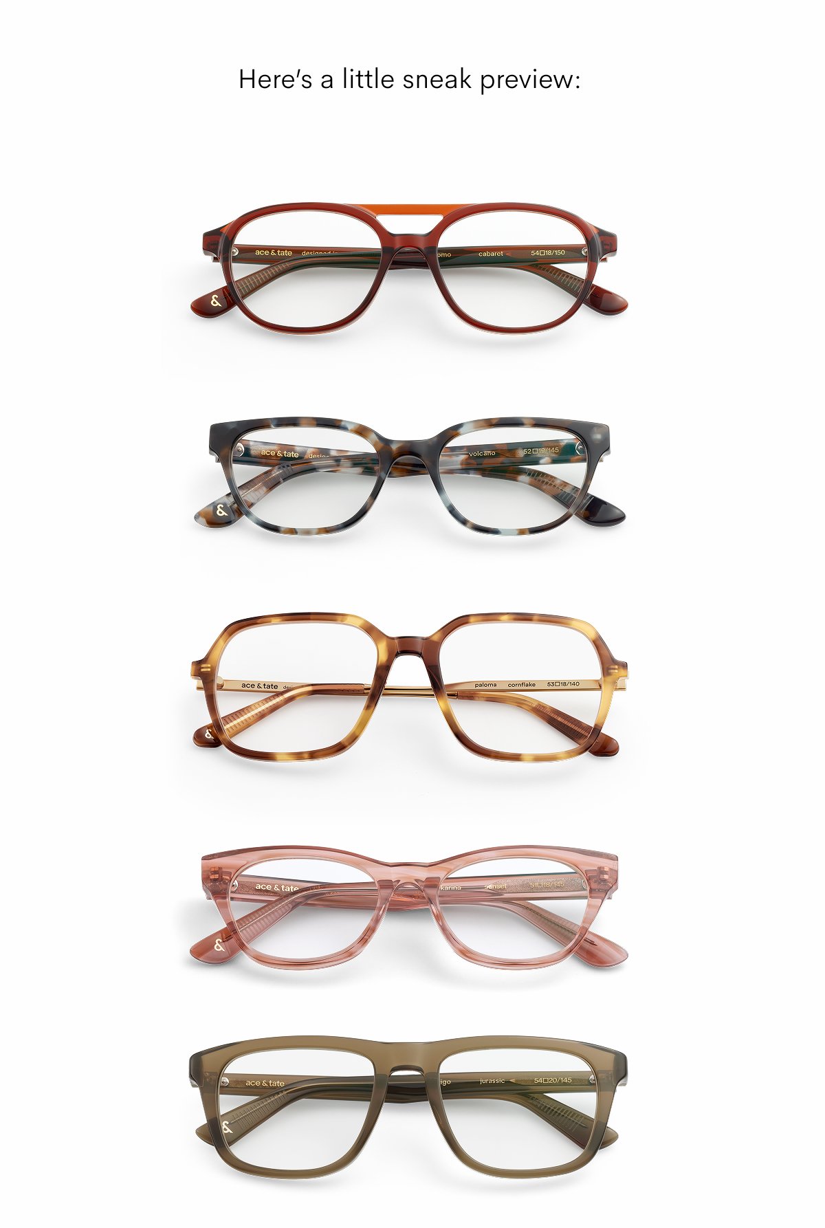 Serious about eye wear